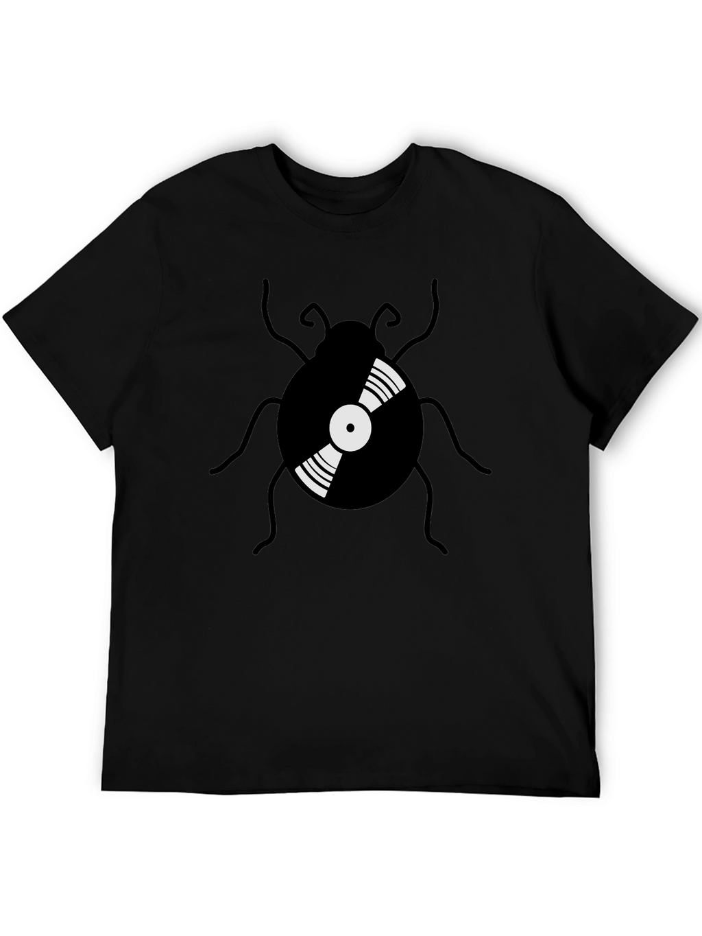 Retro Vinyl Record Bug Graphic Tee