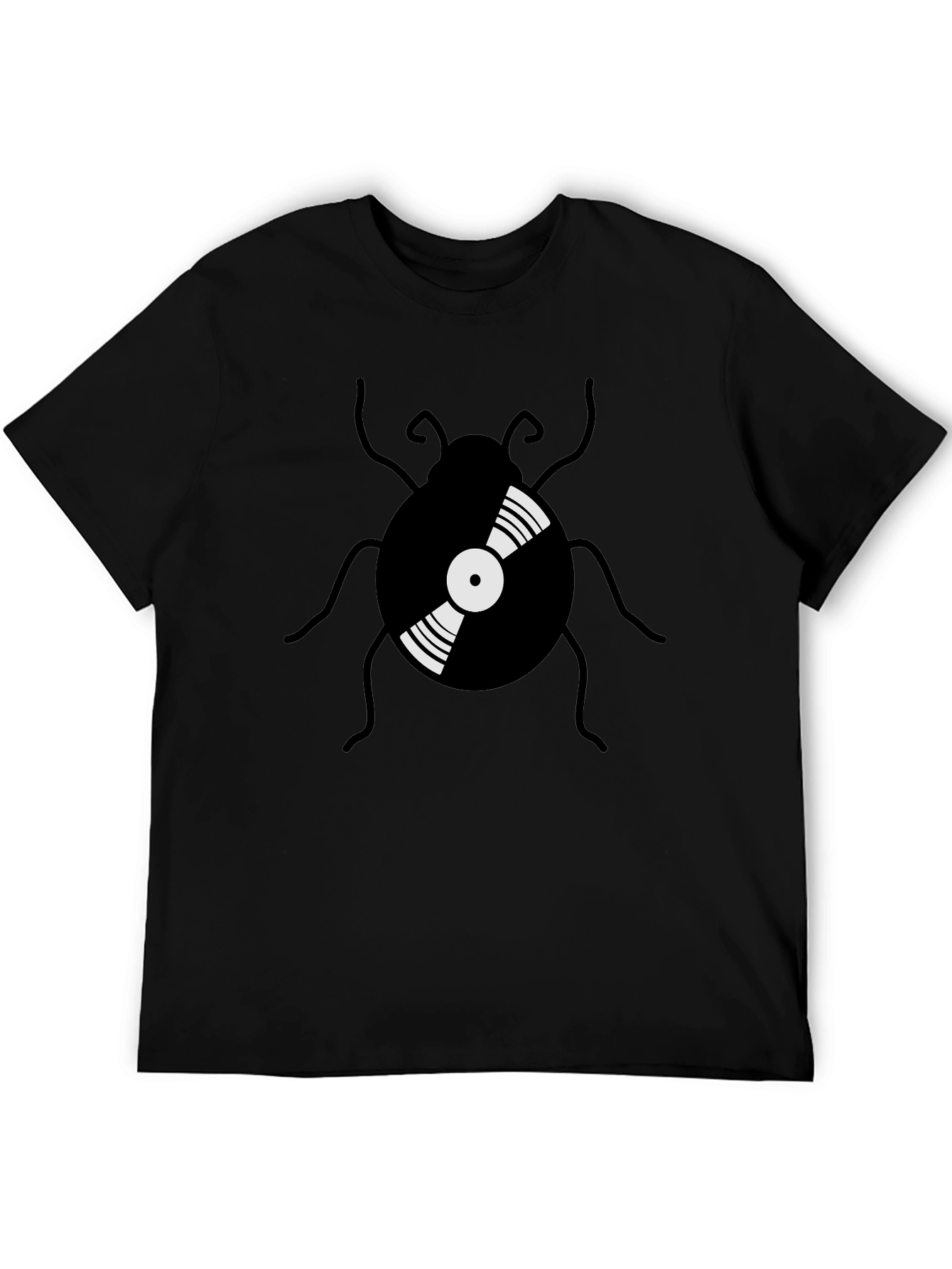 Retro Vinyl Record Bug Graphic Tee