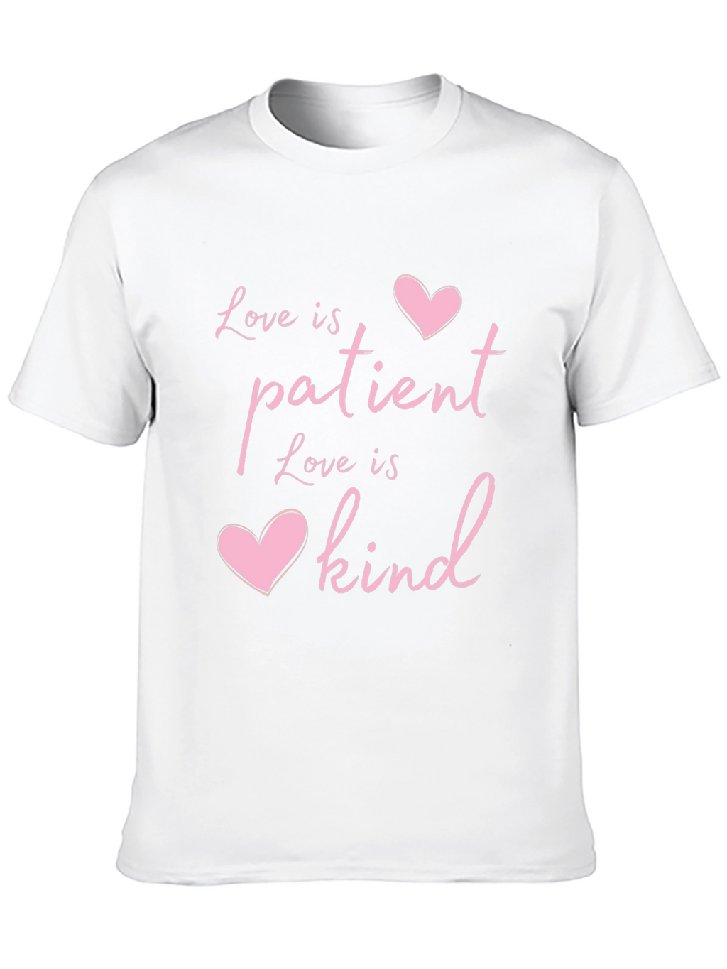 Love Is Patient Kind Heart T-Shirt - Black