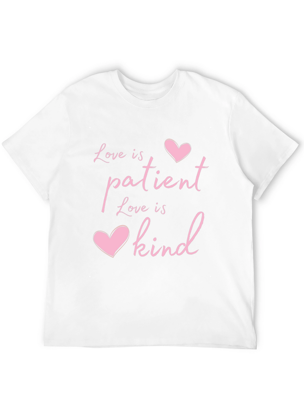 Love Is Patient Kind Heart T-Shirt - Black