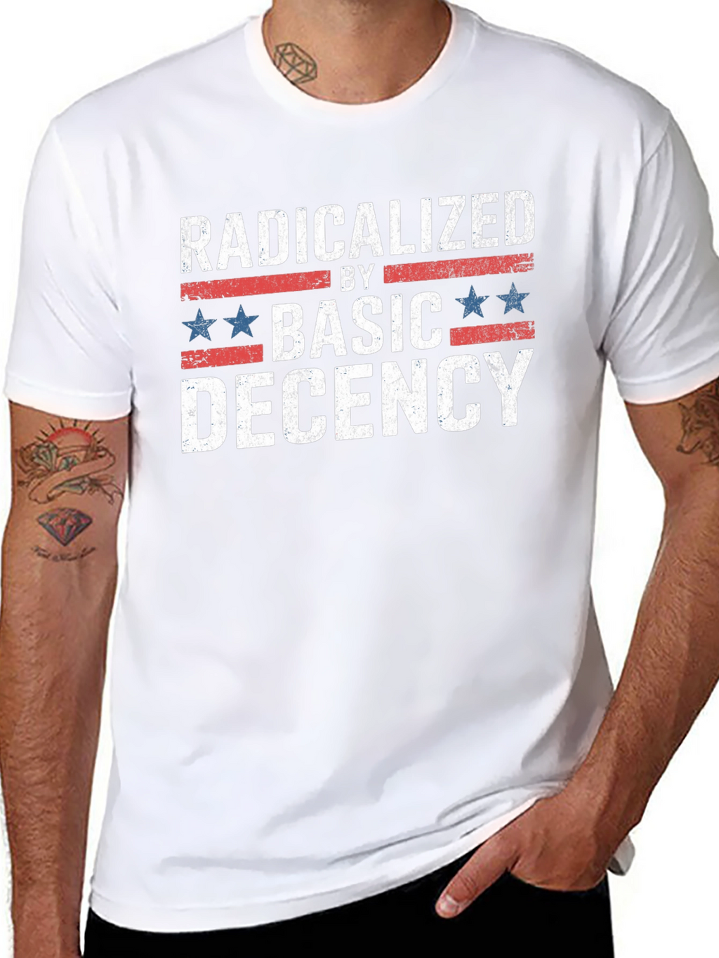Radicalized by Basic Decency Graphic Tee