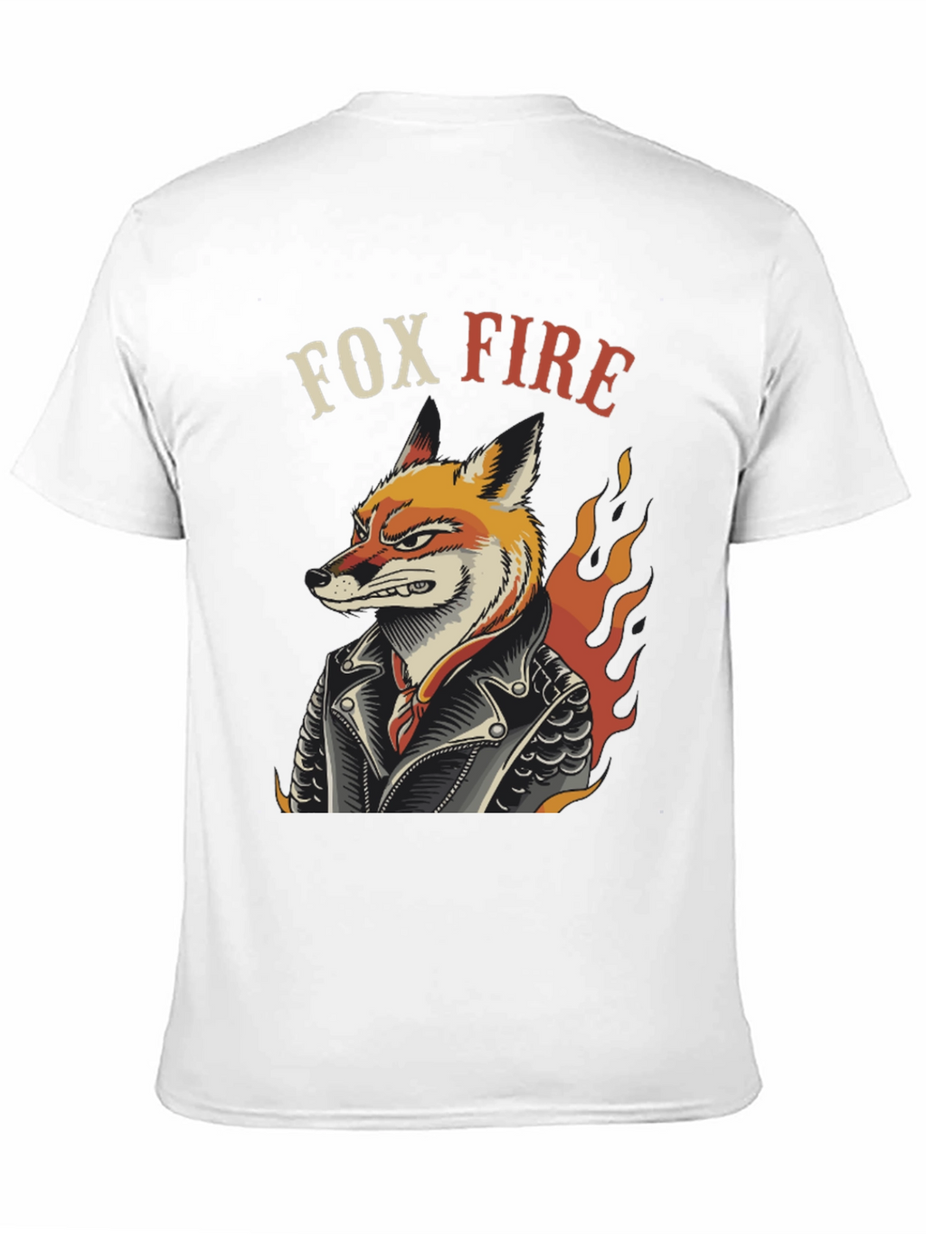 Fox Fire Graphic T-Shirt - Cool Animal Design
