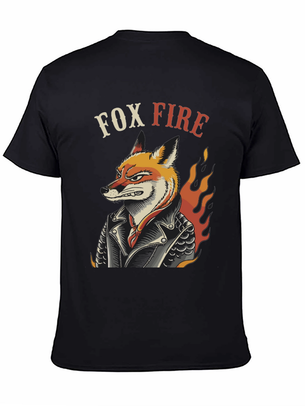 Fox Fire Graphic T-Shirt - Cool Animal Design