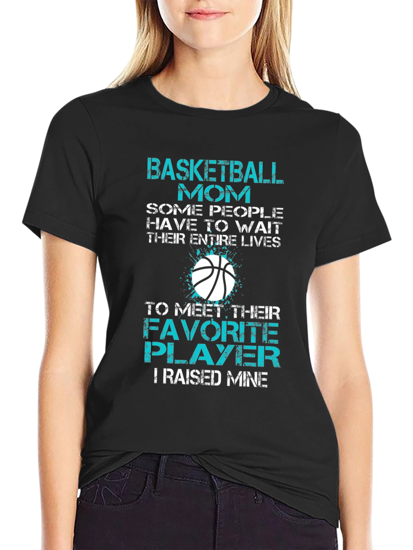 Basketball Mom Graphic T-Shirt - Favorite Player Tee