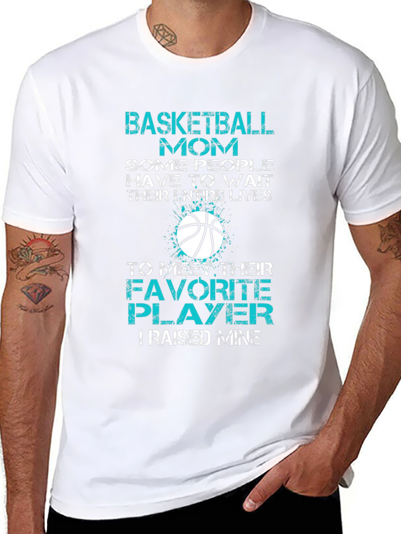 Basketball Mom Graphic T-Shirt - Favorite Player Tee