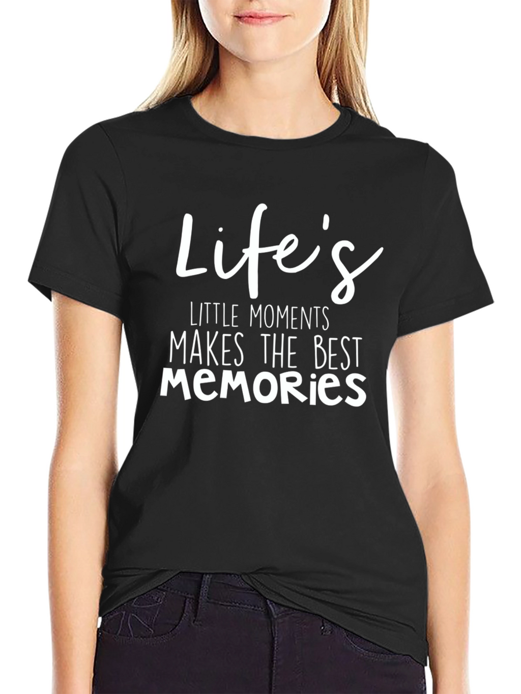 Lifes Little Moments Graphic Tee - Black