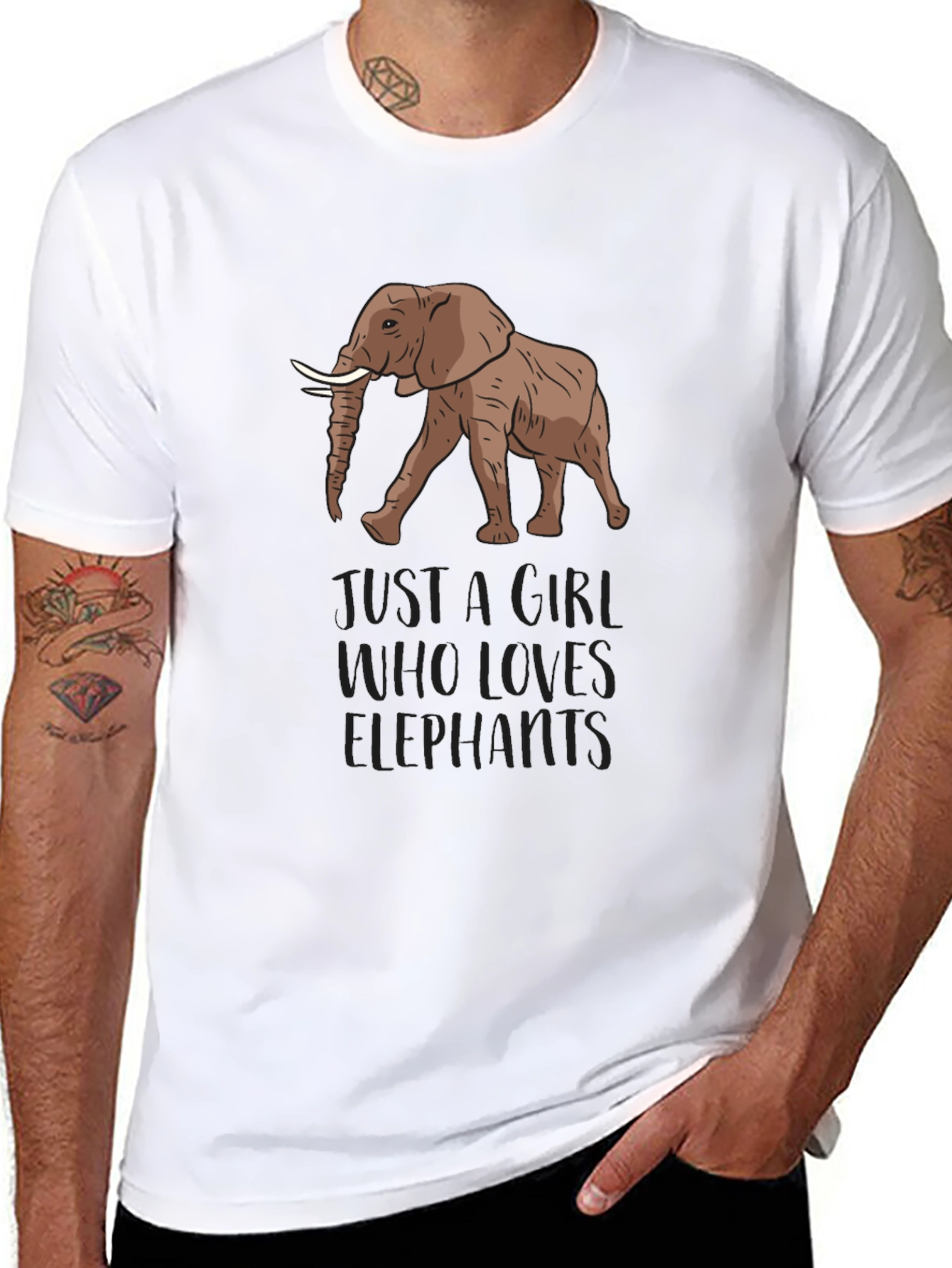 Elephant Lover Graphic T-Shirt
