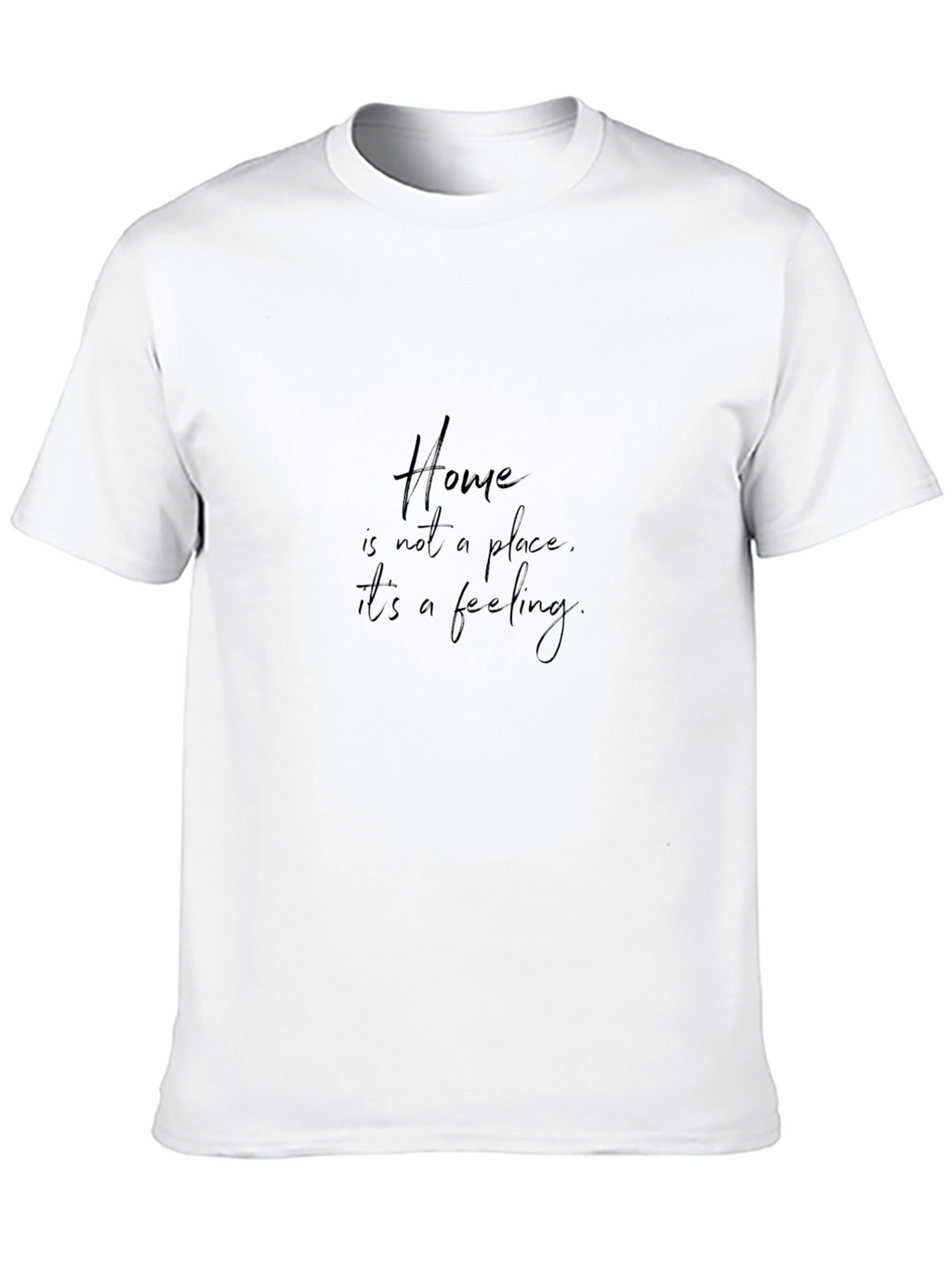 Home Is A Feeling Black T-Shirt