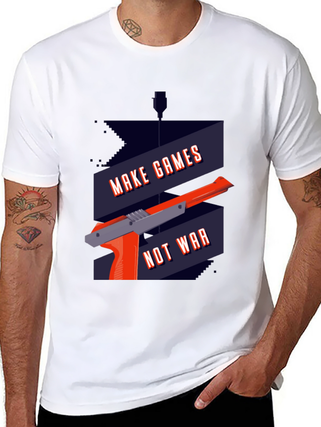 Make Games Not War Graphic T-Shirt