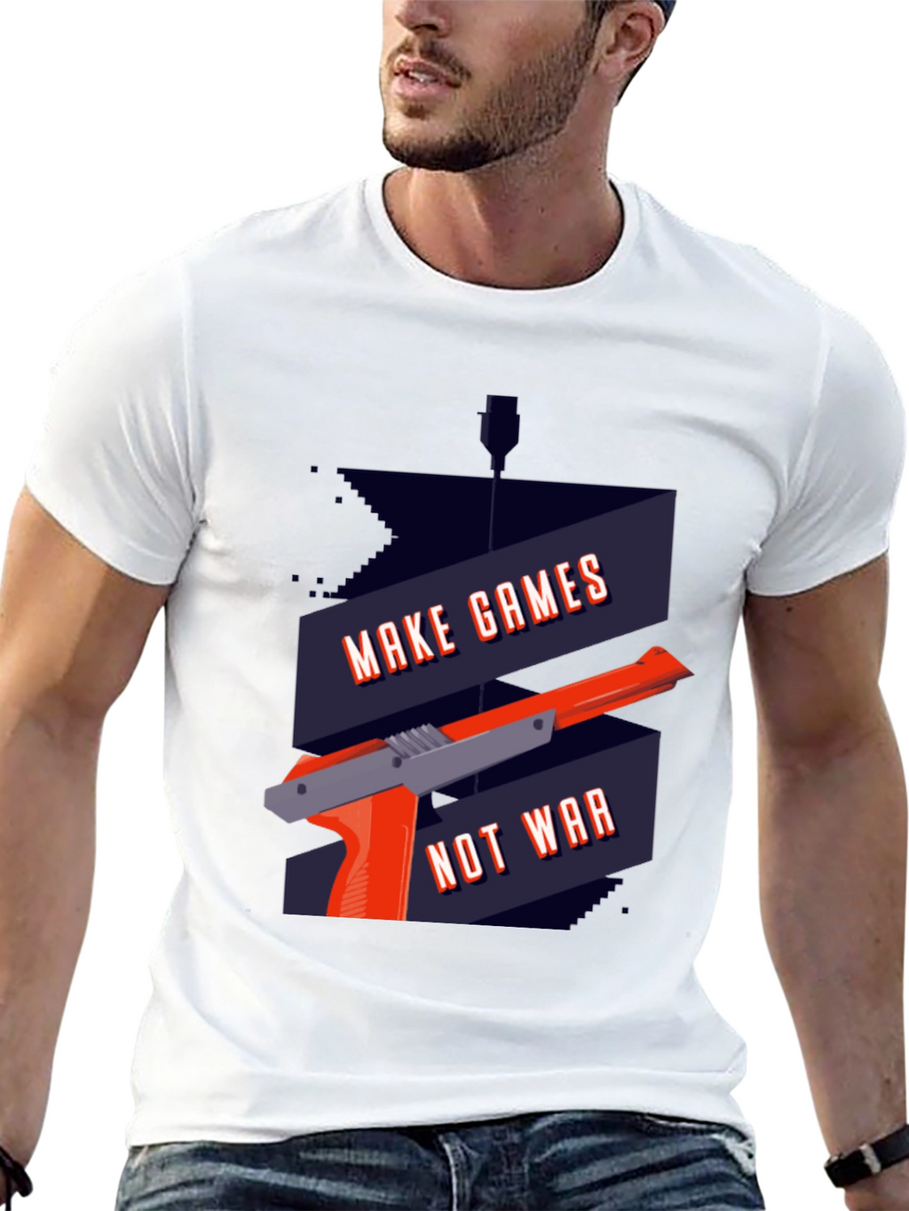 Make Games Not War Graphic T-Shirt