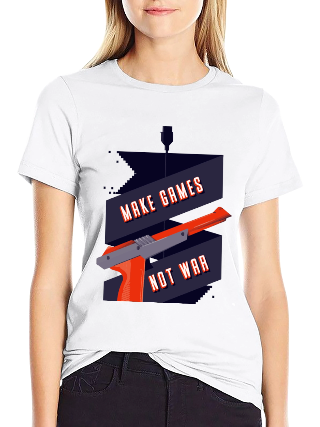Make Games Not War Graphic T-Shirt