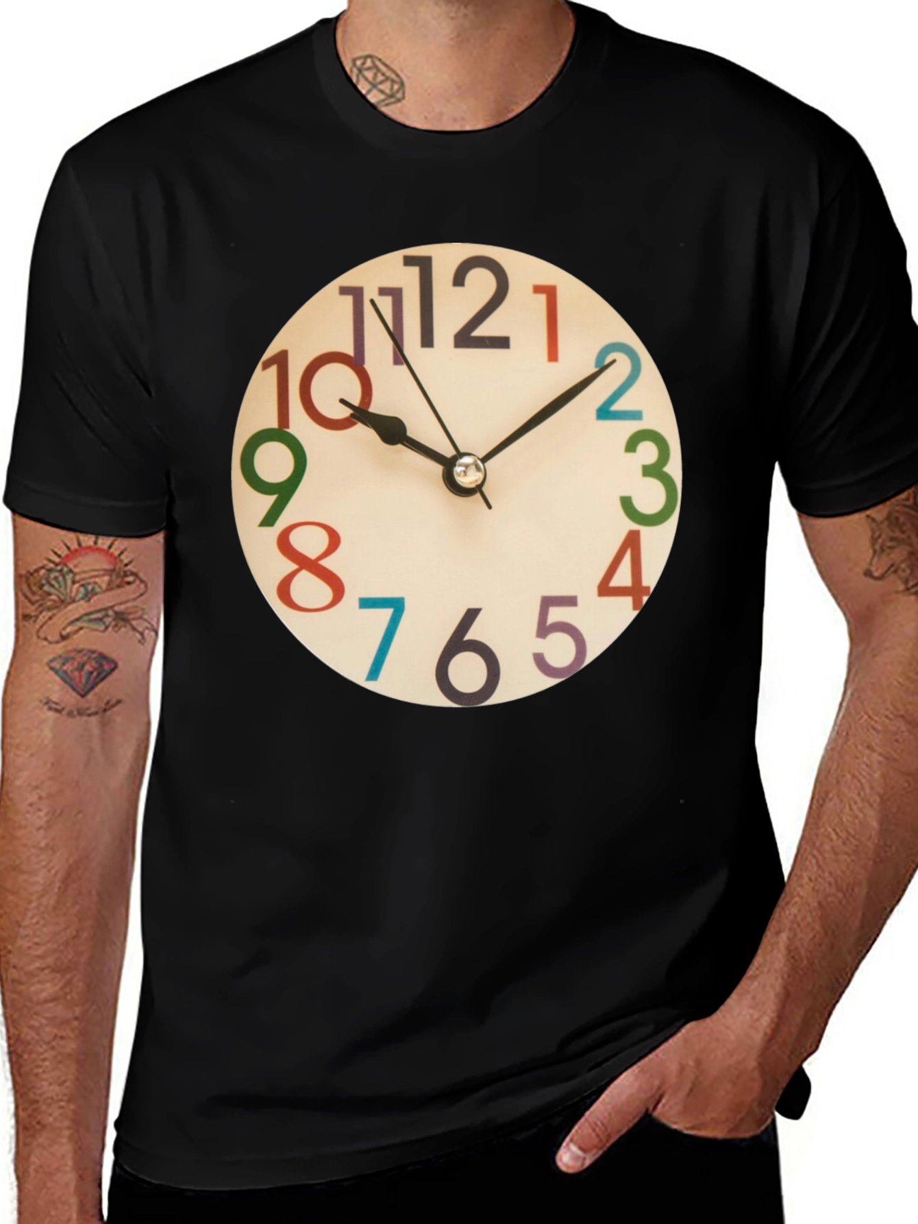Fun Clock Graphic T-Shirt