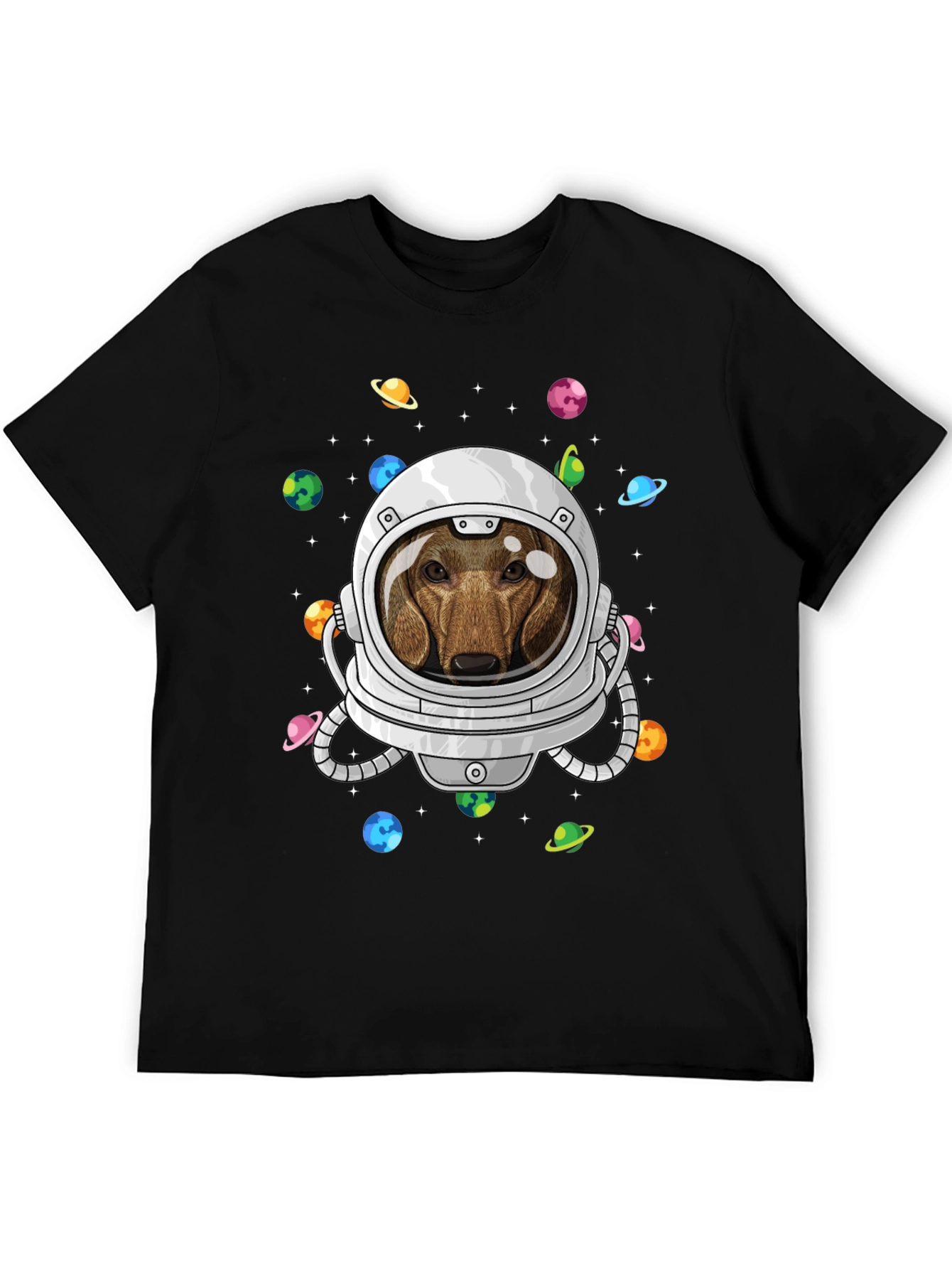 Dachshund Astronaut T-Shirt - Space Dog Tee