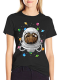 Dachshund Astronaut T-Shirt - Space Dog Tee