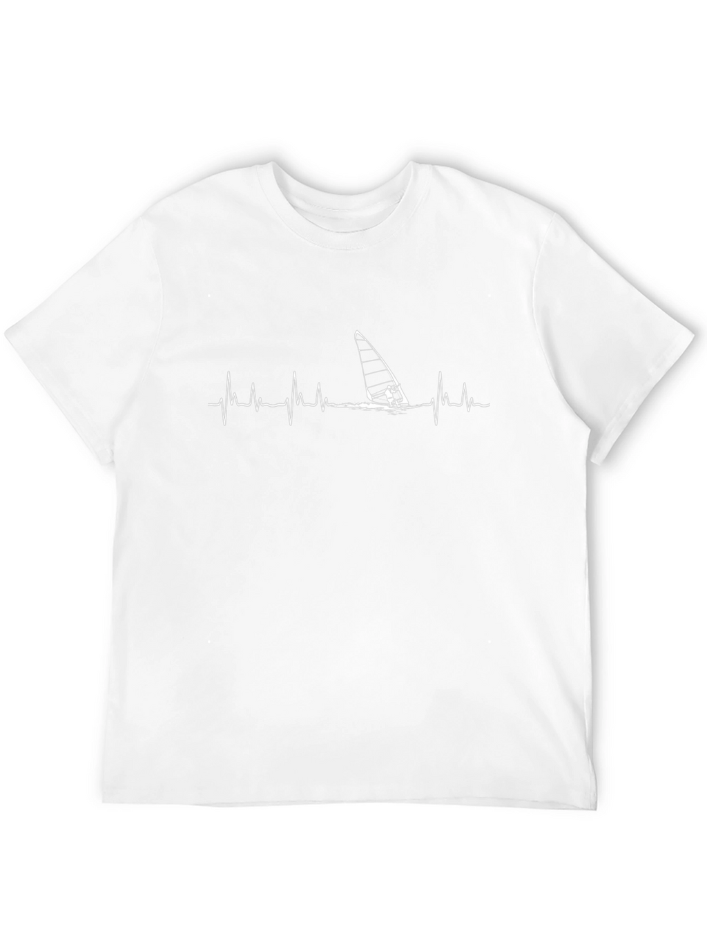Windsurfing Heartbeat T-Shirt - Black