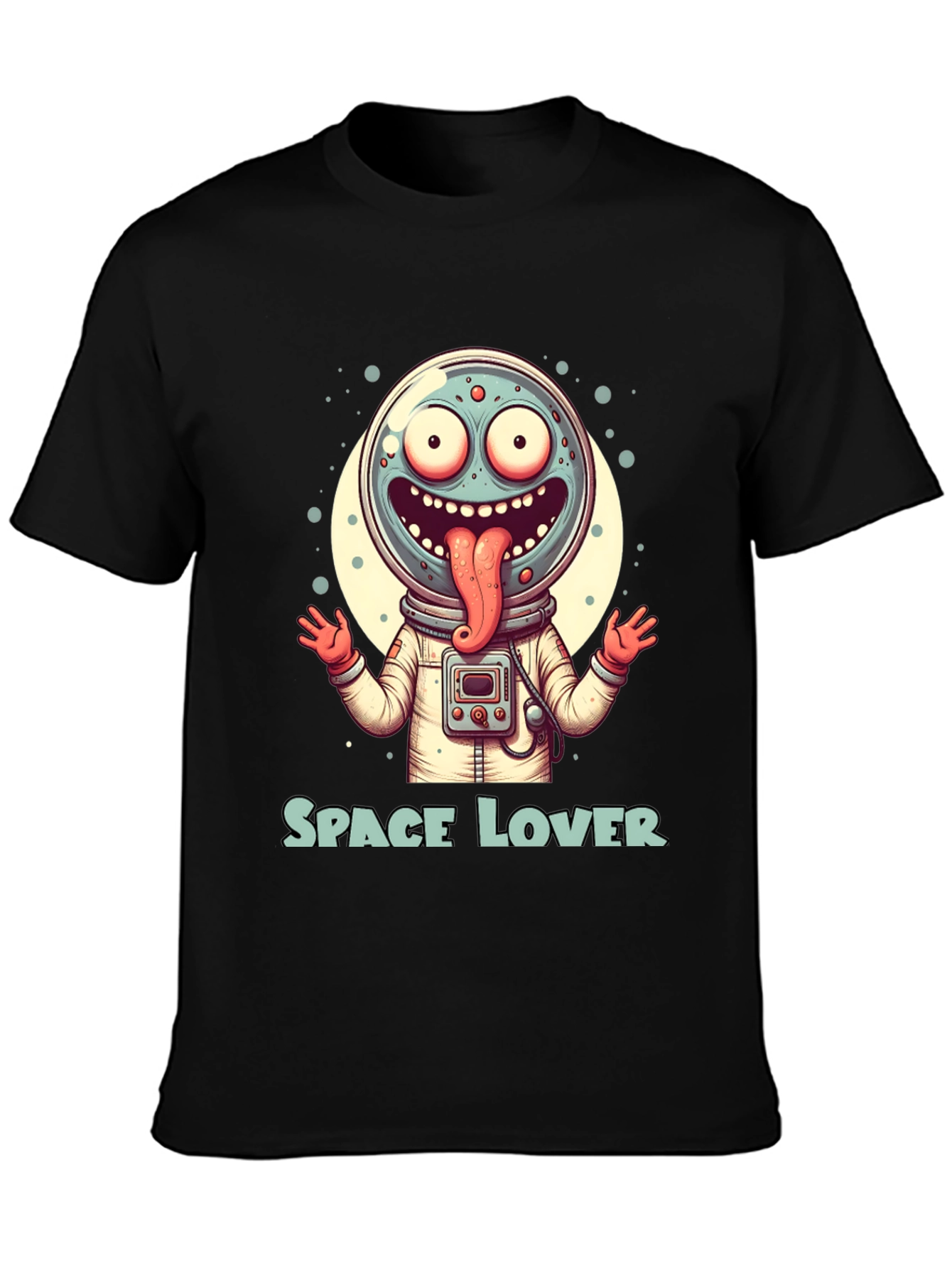 Space Lover Graphic T-Shirt - Funny Alien Design
