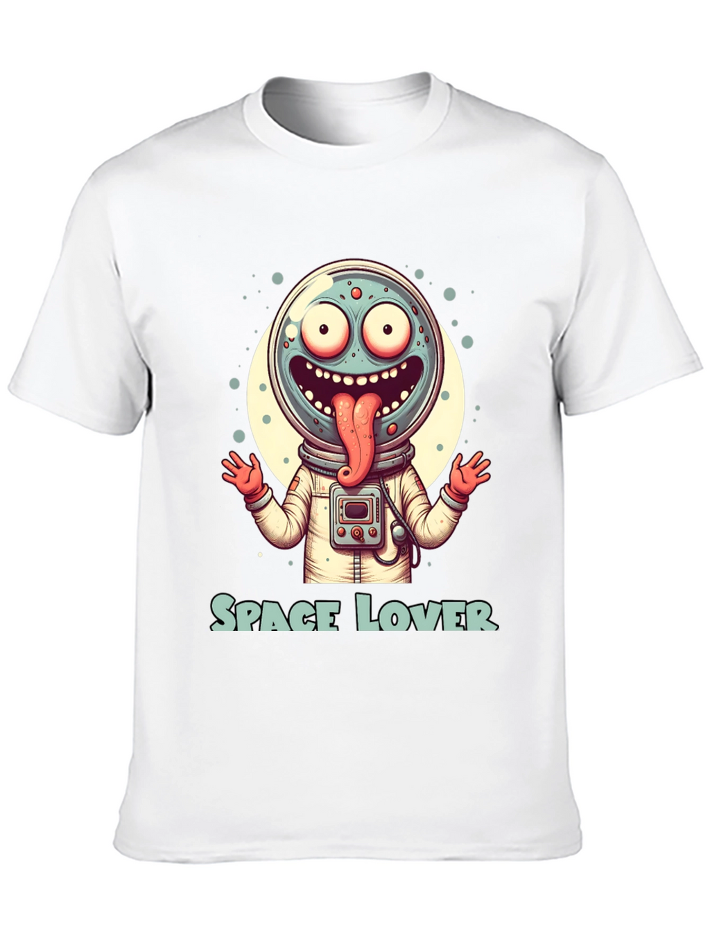 Space Lover Graphic T-Shirt - Funny Alien Design