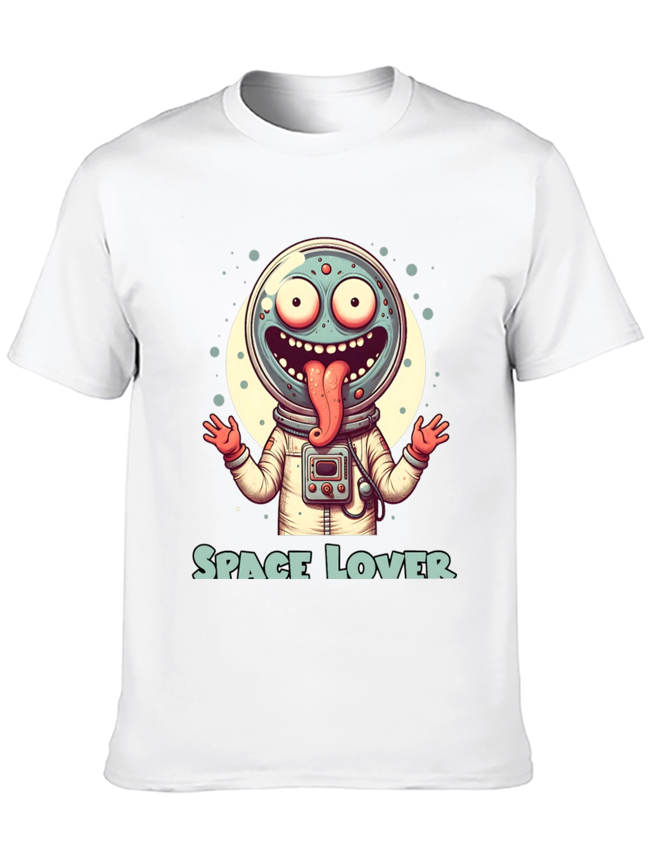 Space Lover Graphic T-Shirt - Funny Alien Design