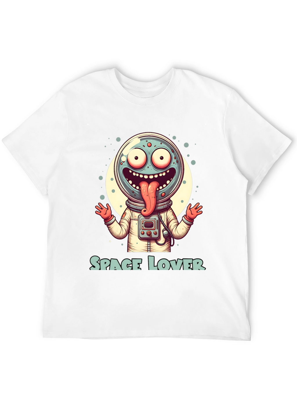 Space Lover Graphic T-Shirt - Funny Alien Design