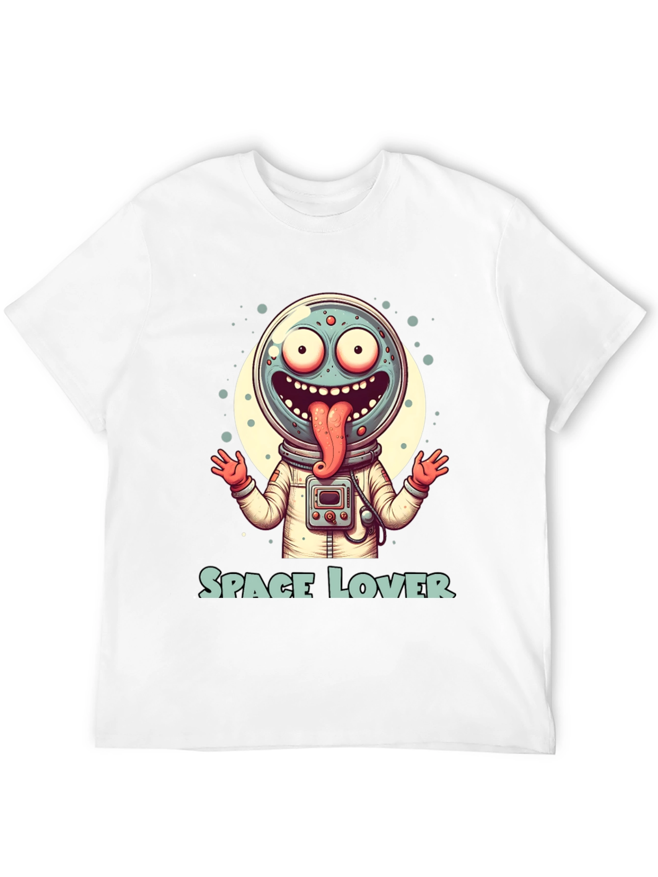 Space Lover Graphic T-Shirt - Funny Alien Design