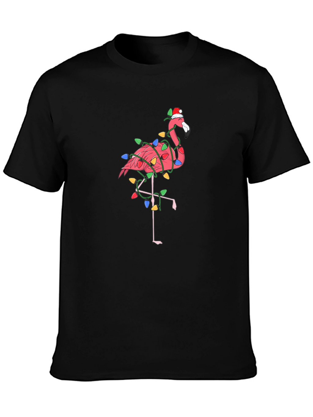 Festive Flamingo T-Shirt - Christmas Holiday Style