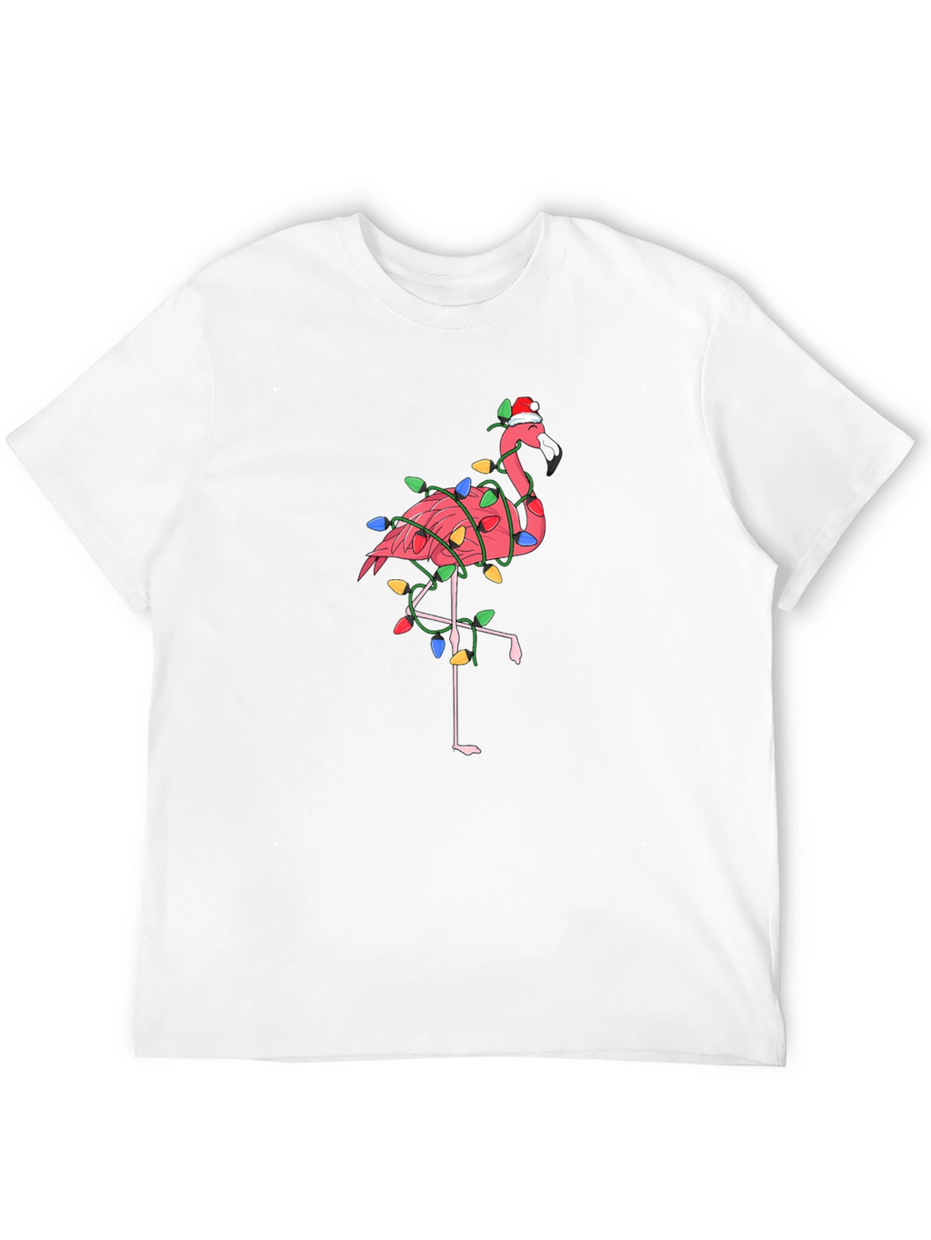 Festive Flamingo T-Shirt - Christmas Holiday Style