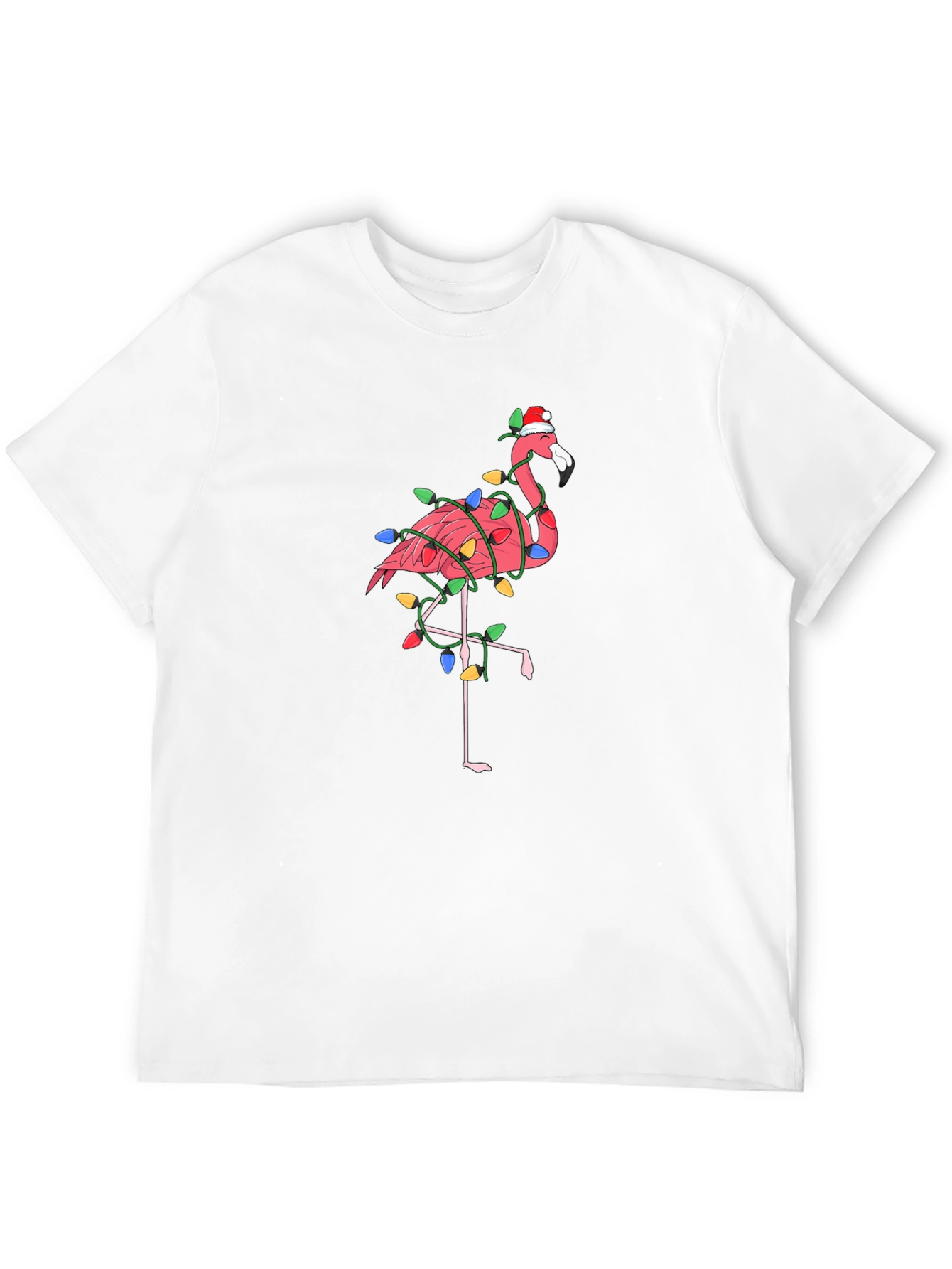 Festive Flamingo T-Shirt - Christmas Holiday Style