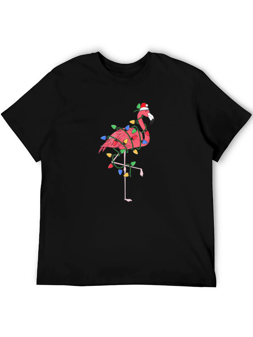 Festive Flamingo T-Shirt - Christmas Holiday Style