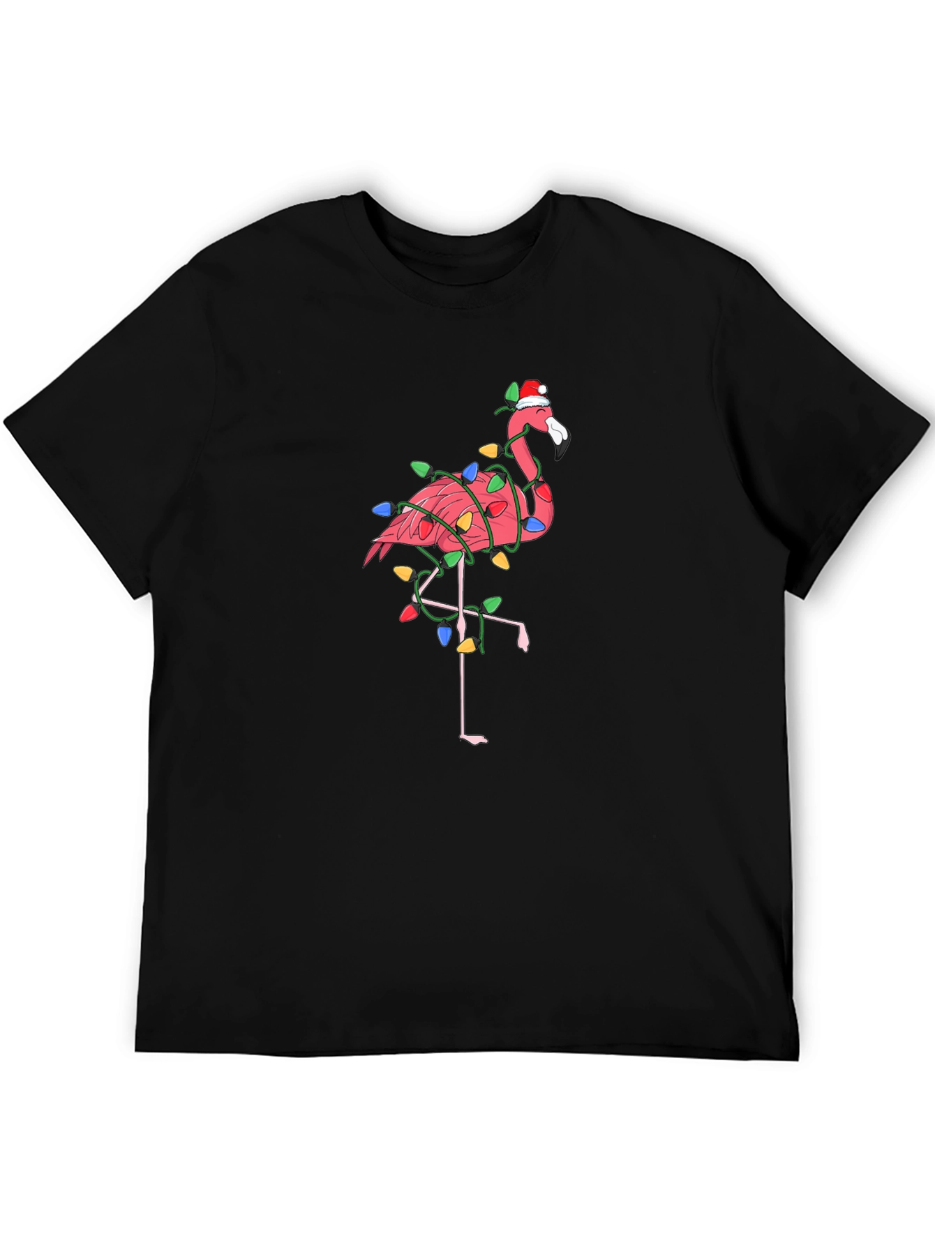 Festive Flamingo T-Shirt - Christmas Holiday Style