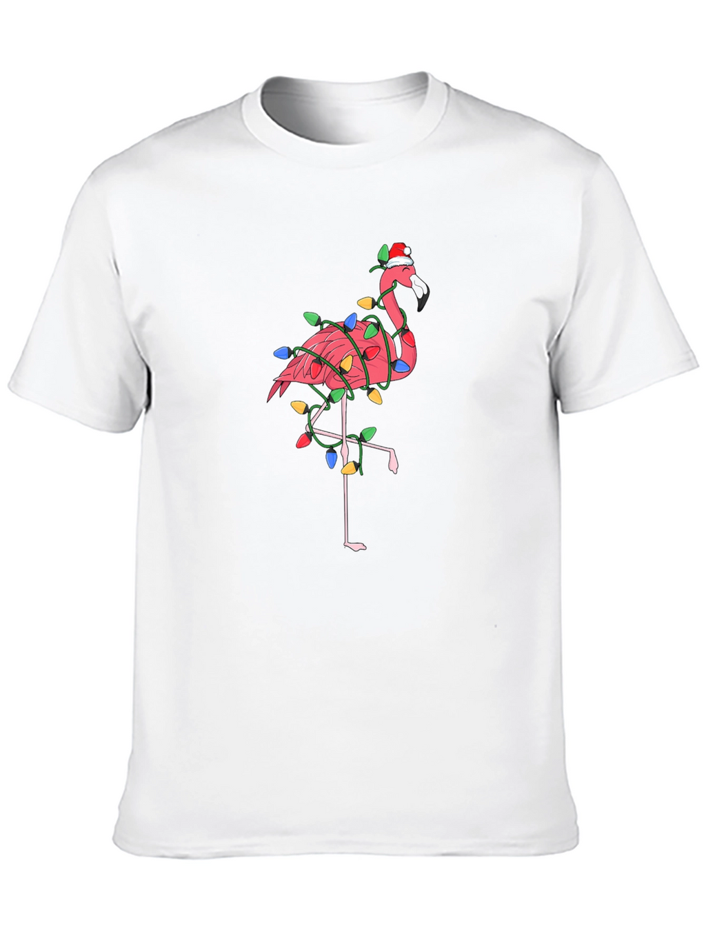 Festive Flamingo T-Shirt - Christmas Holiday Style