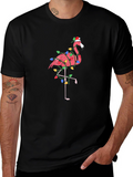 Festive Flamingo T-Shirt - Christmas Holiday Style