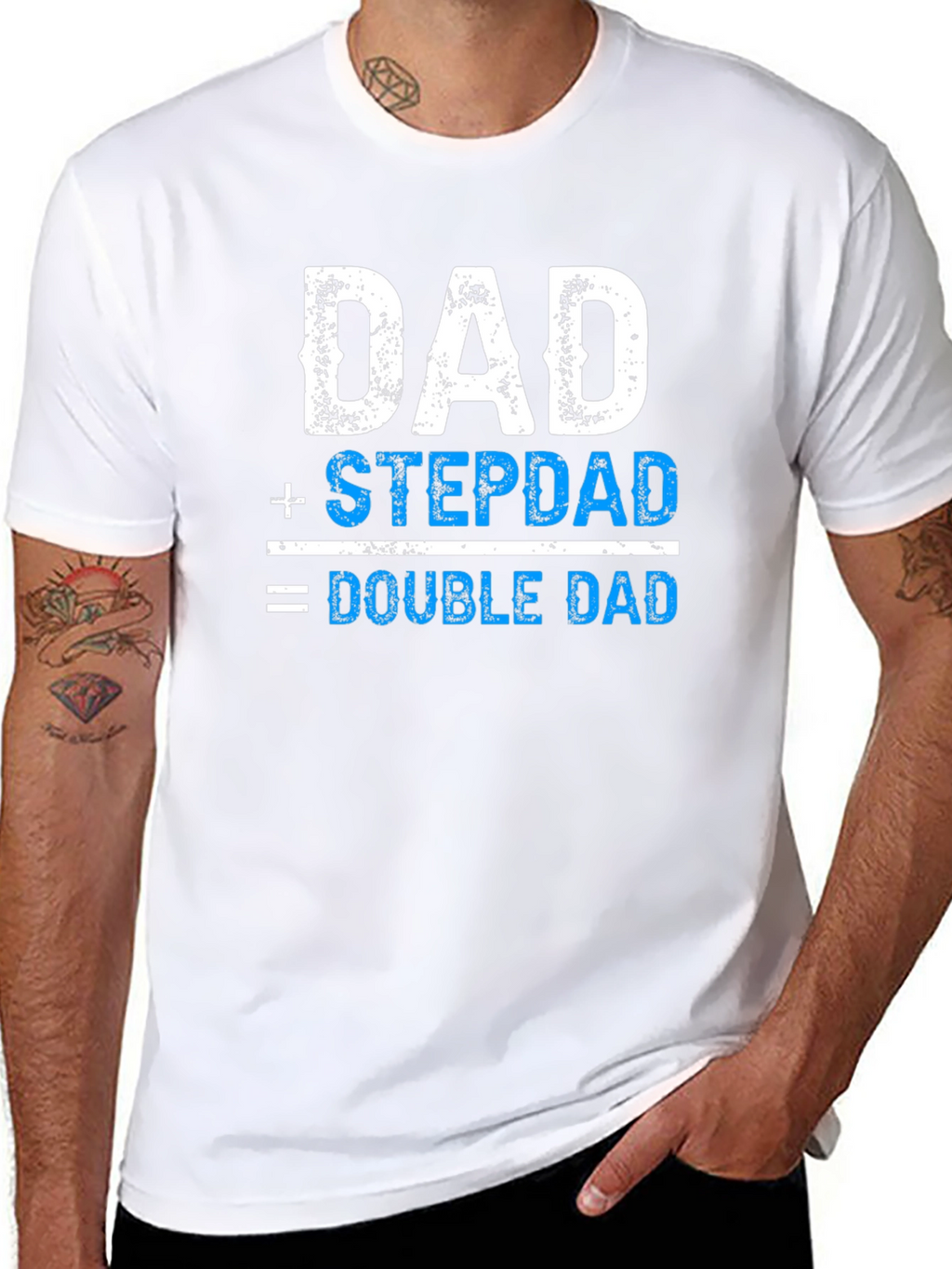 Dad + Stepdad = Double Dad T-Shirt