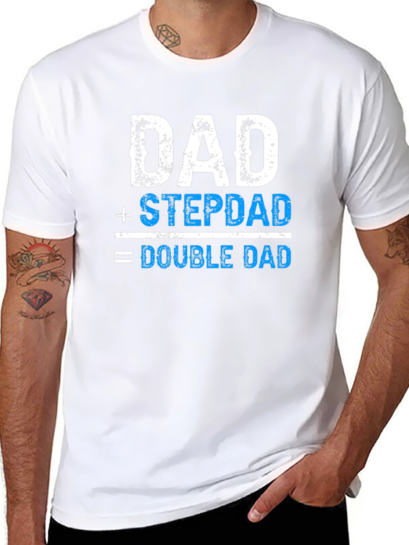 Dad + Stepdad = Double Dad T-Shirt