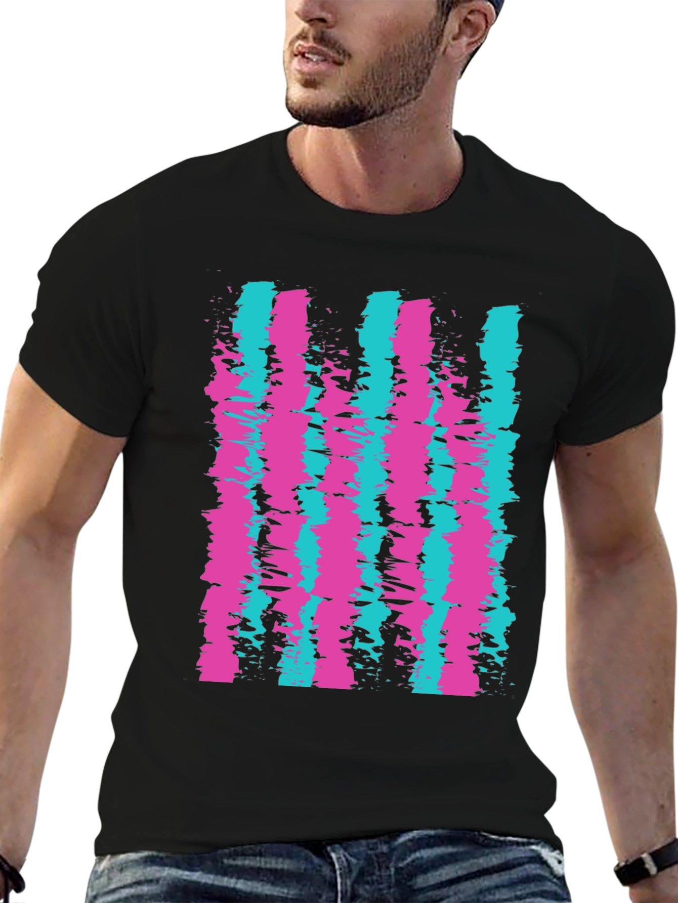 Retro Stripe Graphic Tee