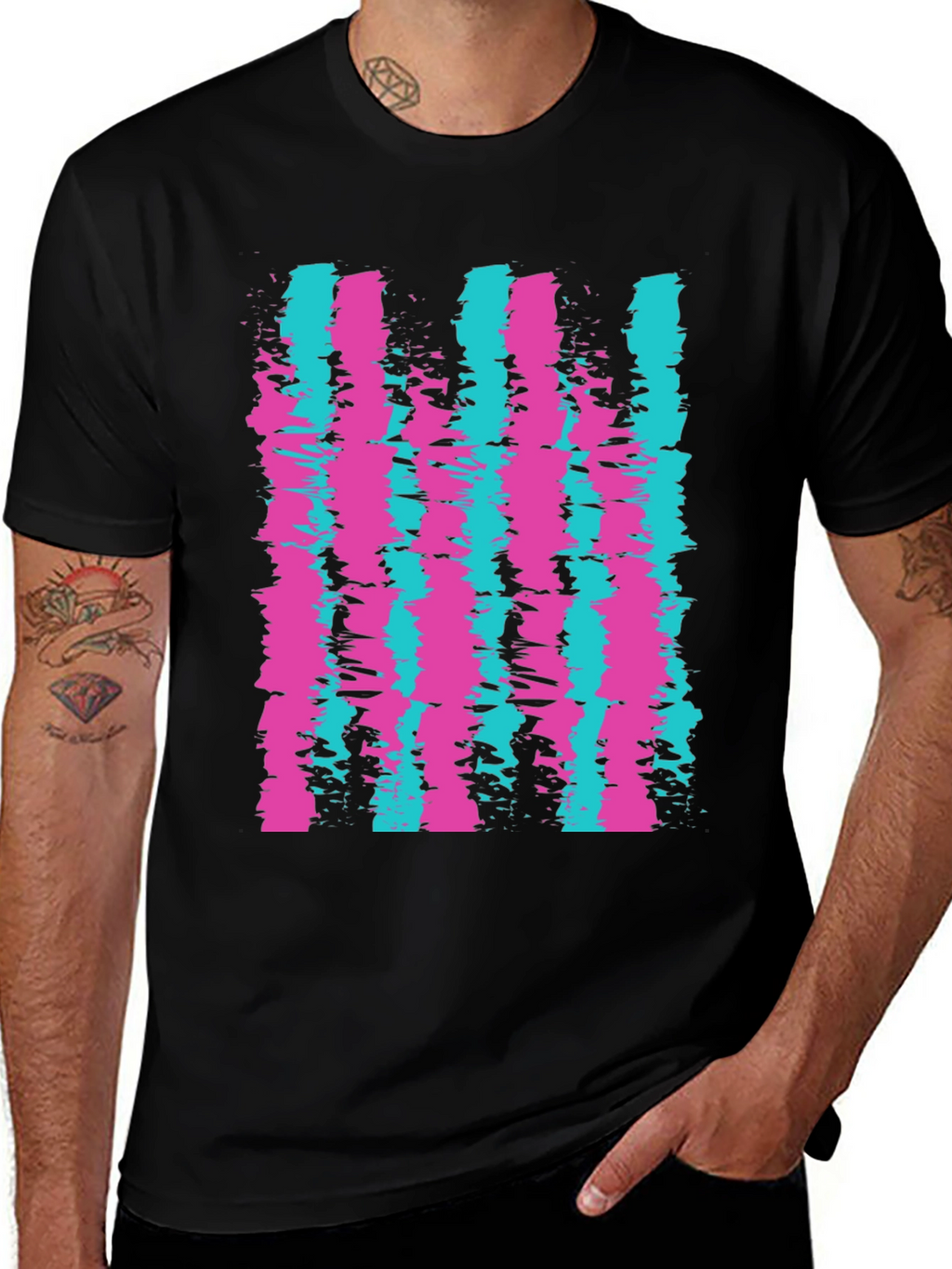 Retro Stripe Graphic Tee