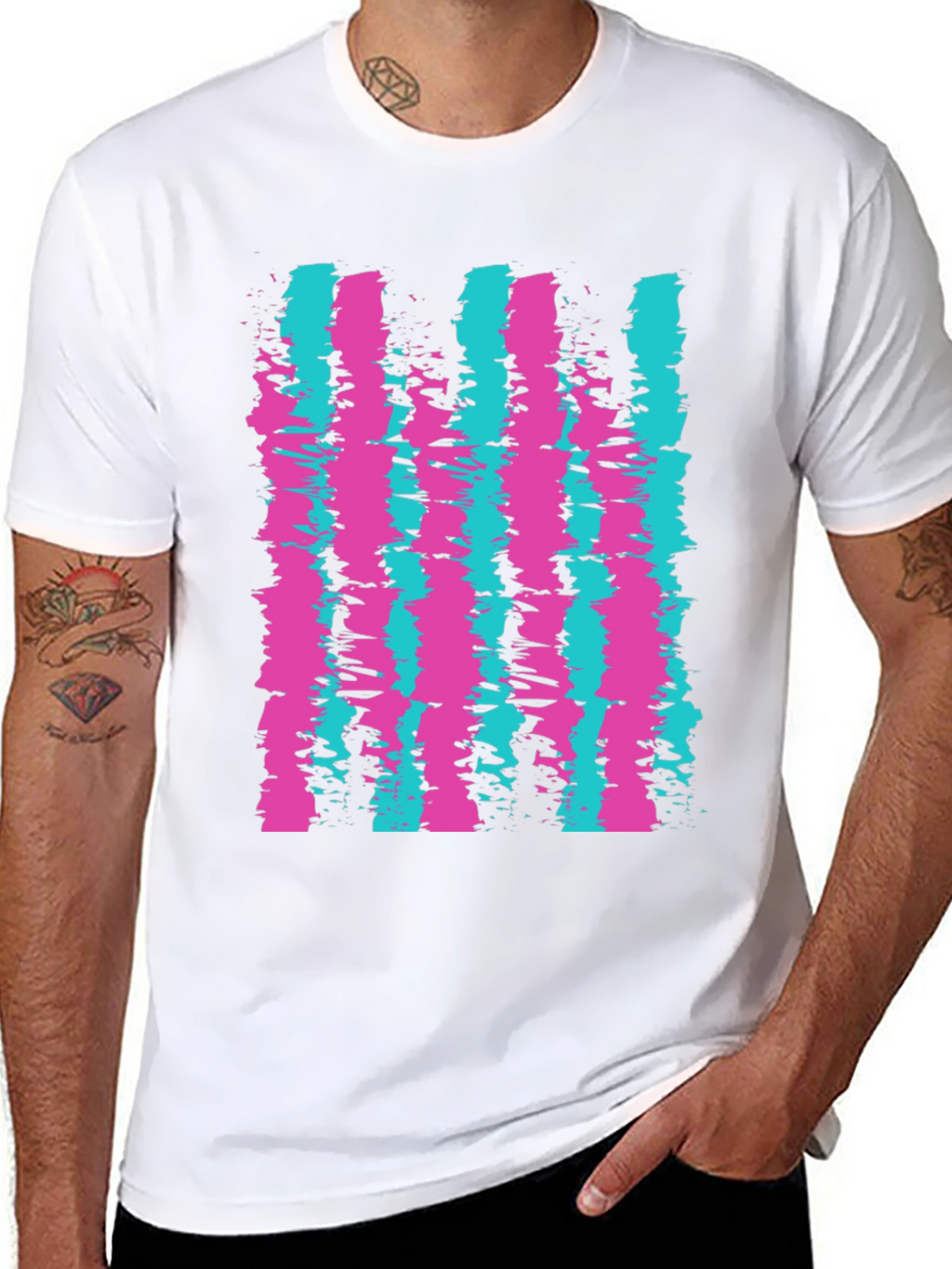 Retro Stripe Graphic Tee