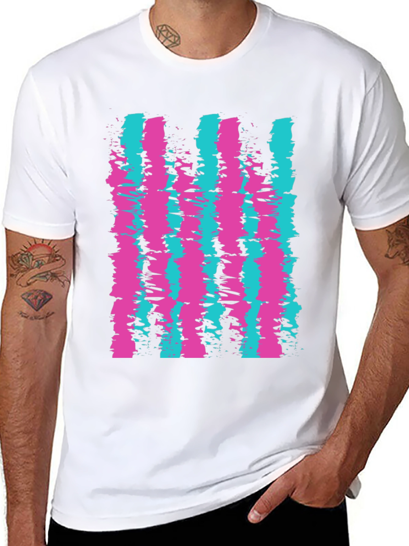 Retro Stripe Graphic Tee