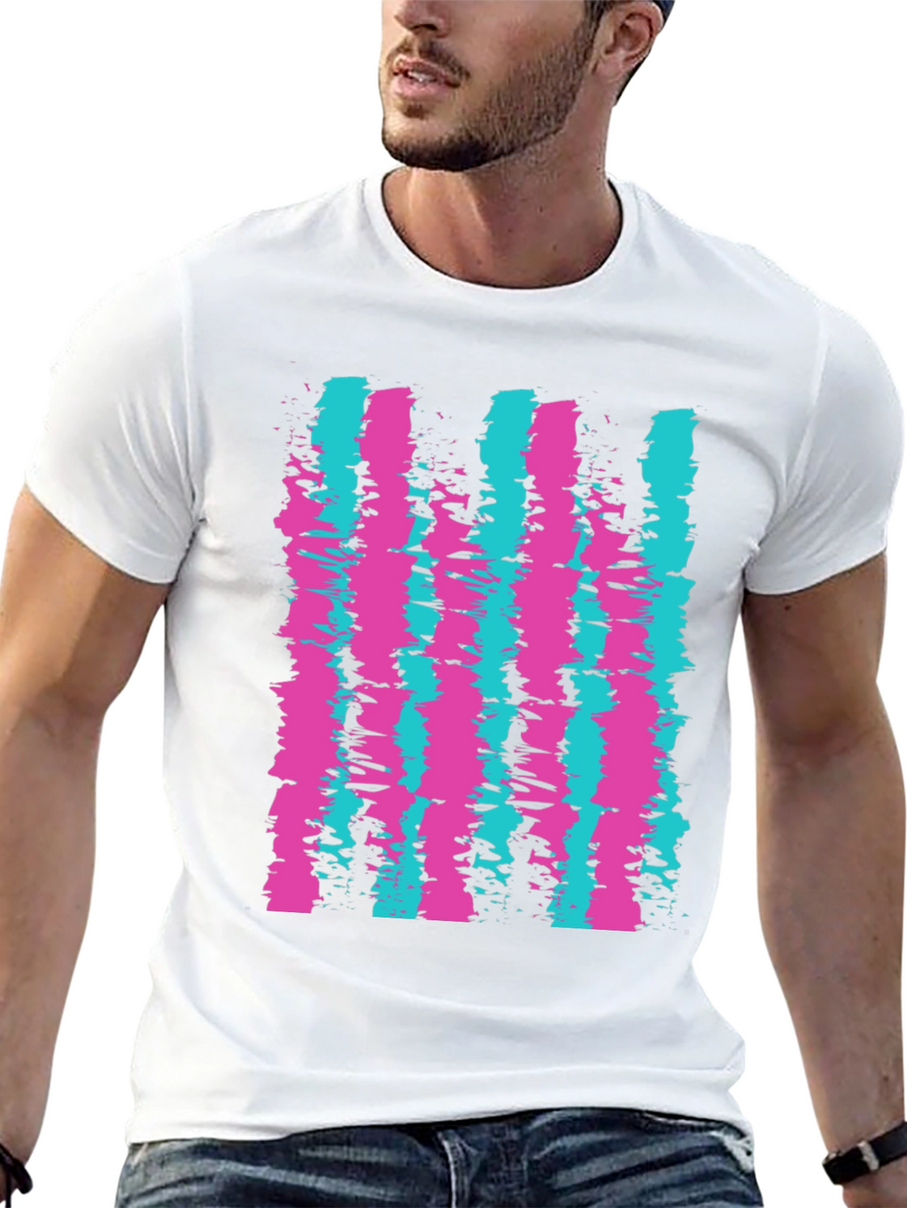 Retro Stripe Graphic Tee