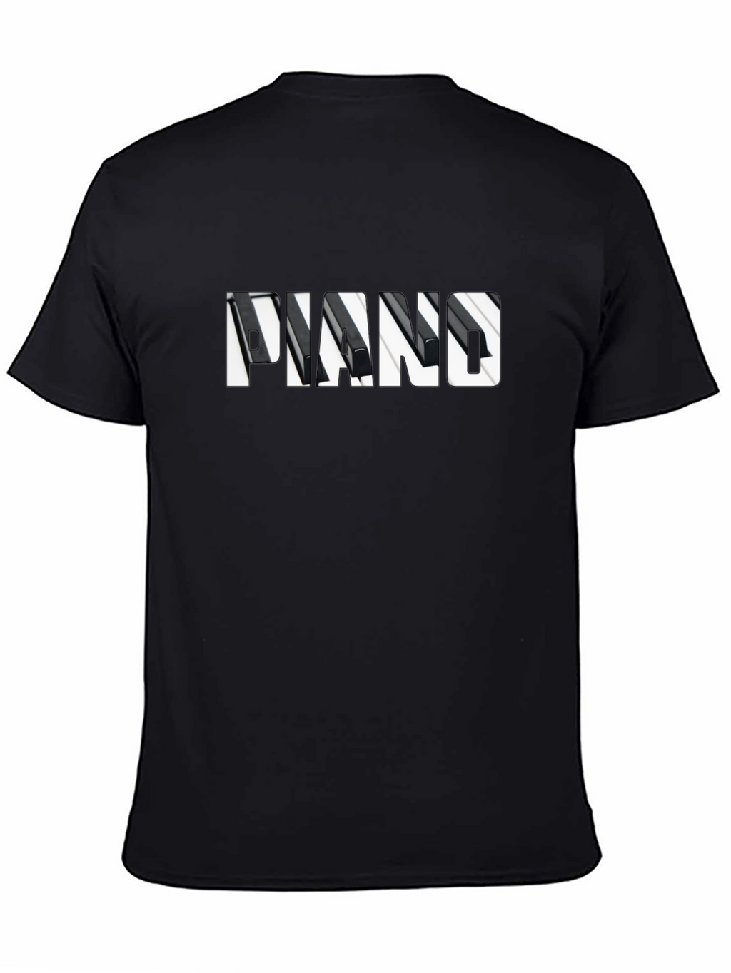 Piano Keys Graphic Print Tee Shirt