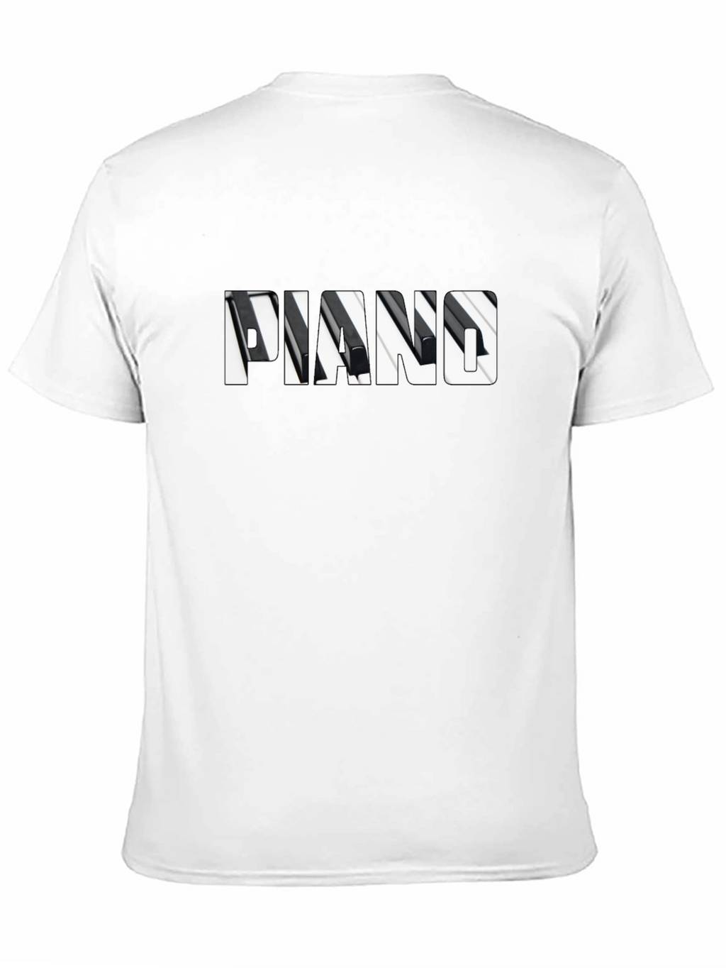 Piano Keys Graphic Print Tee Shirt