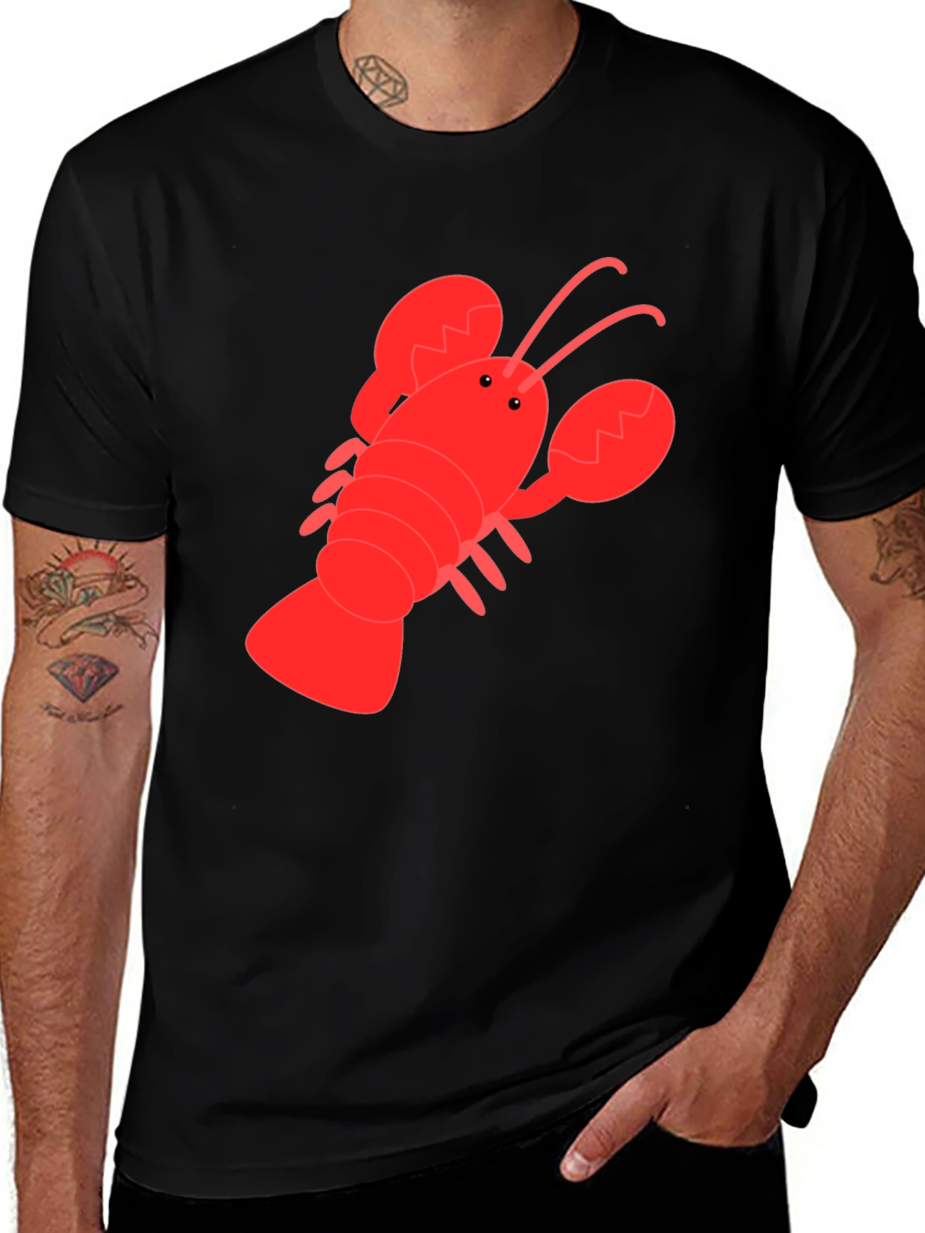 Lobster Graphic Tee - Black