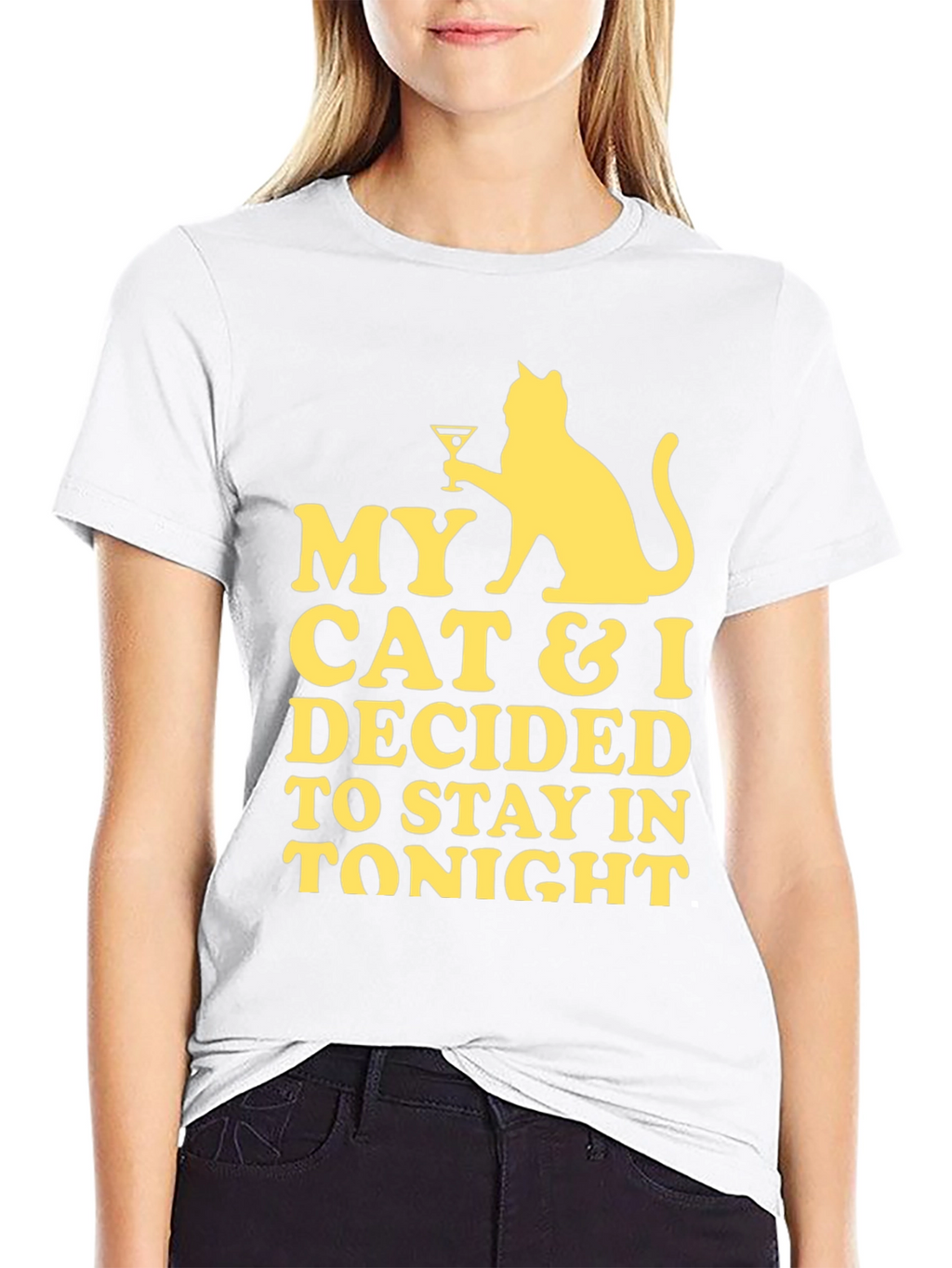 My Cat & I Stay In Tonight Graphic Tee