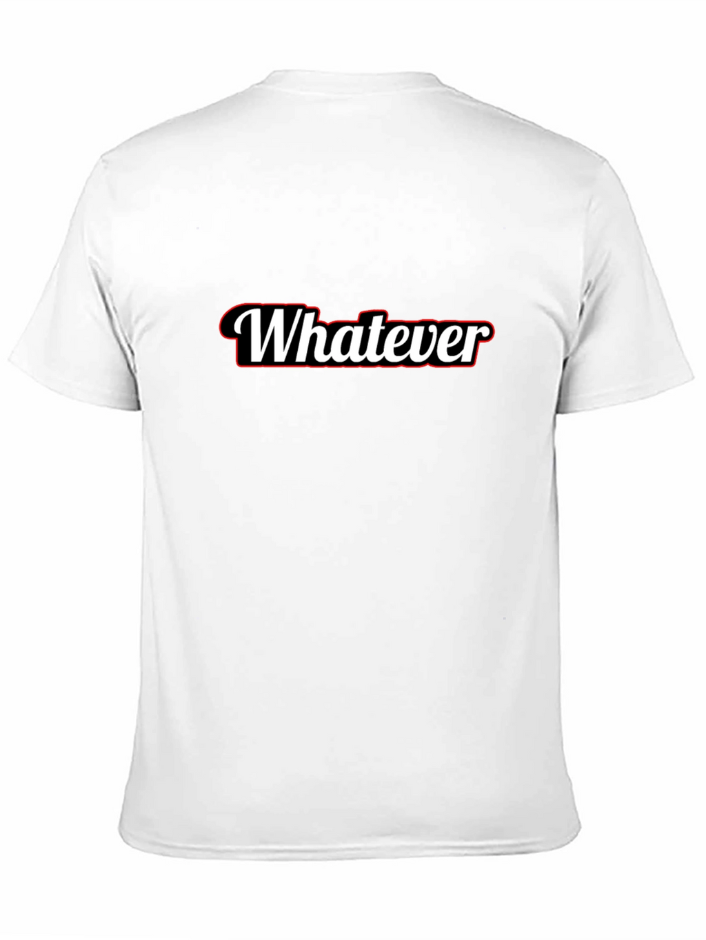 Whatever T-Shirt - Black Crew Neck Tee