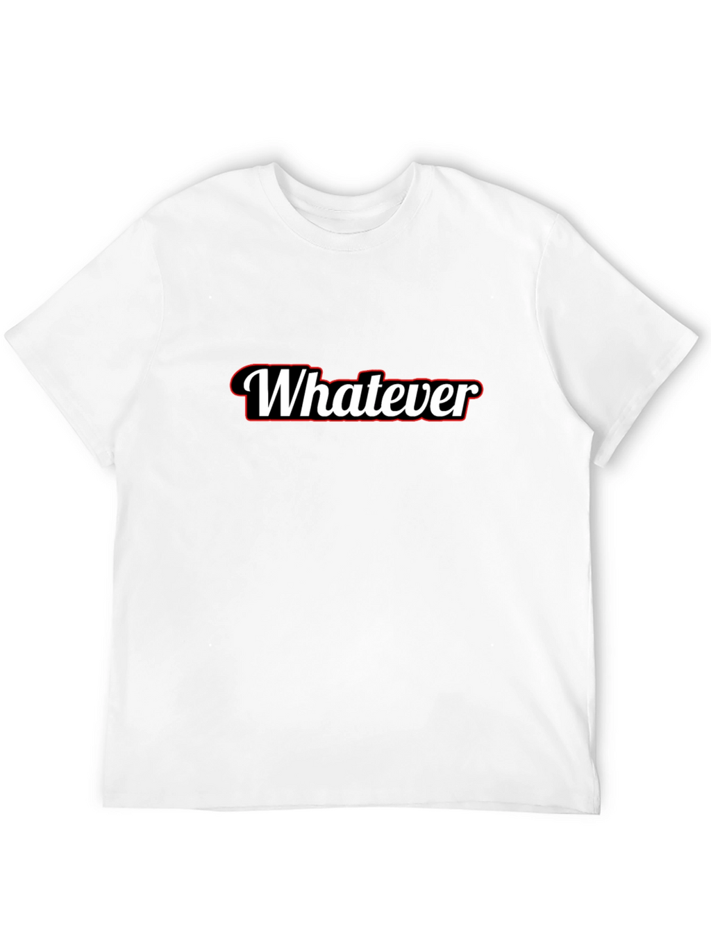 Whatever T-Shirt - Black Crew Neck Tee