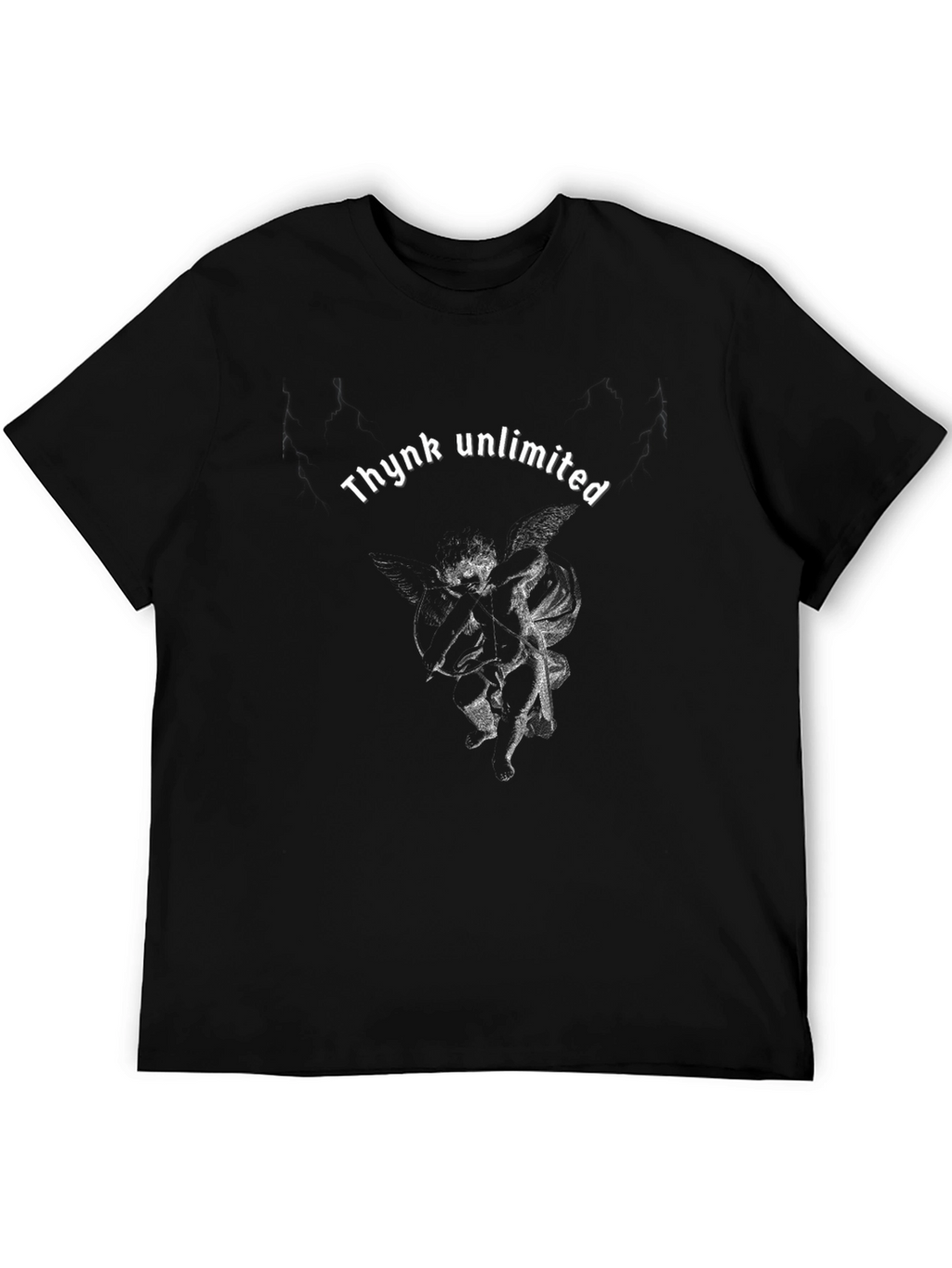 Thynk Unlimited Graphic Tee - Black Cotton T-Shirt