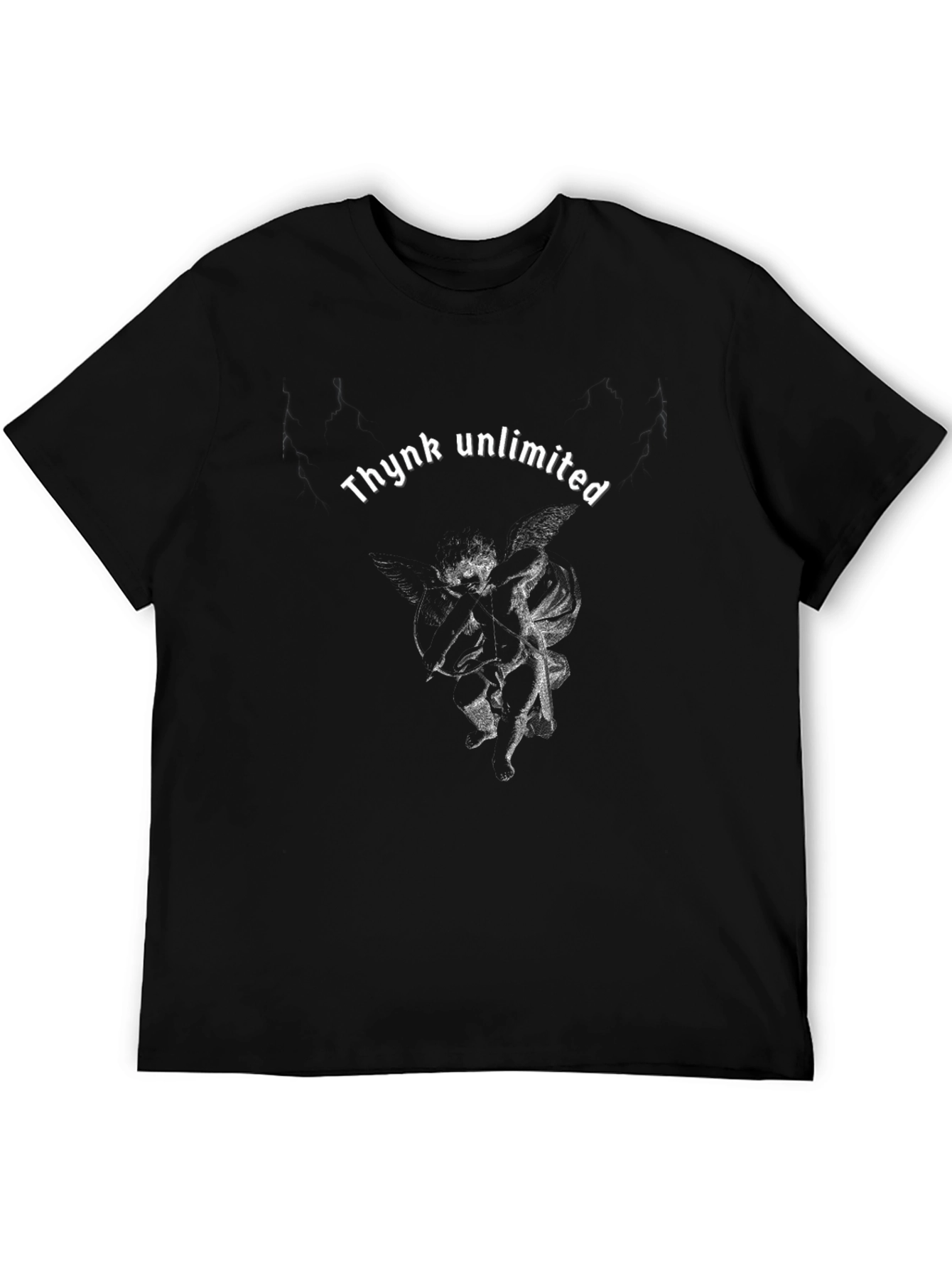 Thynk Unlimited Graphic Tee - Black Cotton T-Shirt