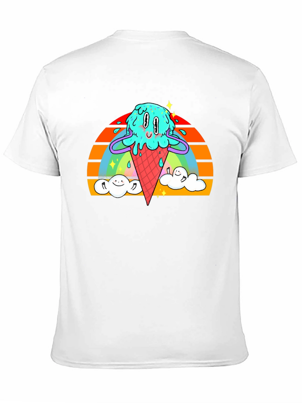 Ice Cream Cone Graphic Tee - Retro Summer Vibes