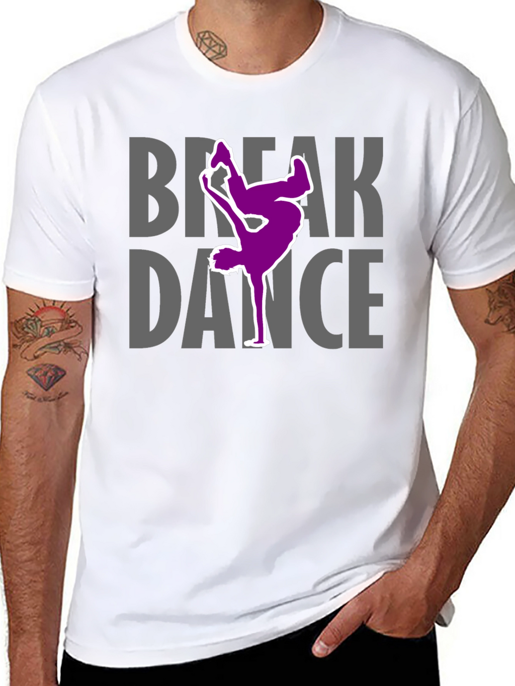 Break Dance Graphic Tee - Cool Dancer T-Shirt