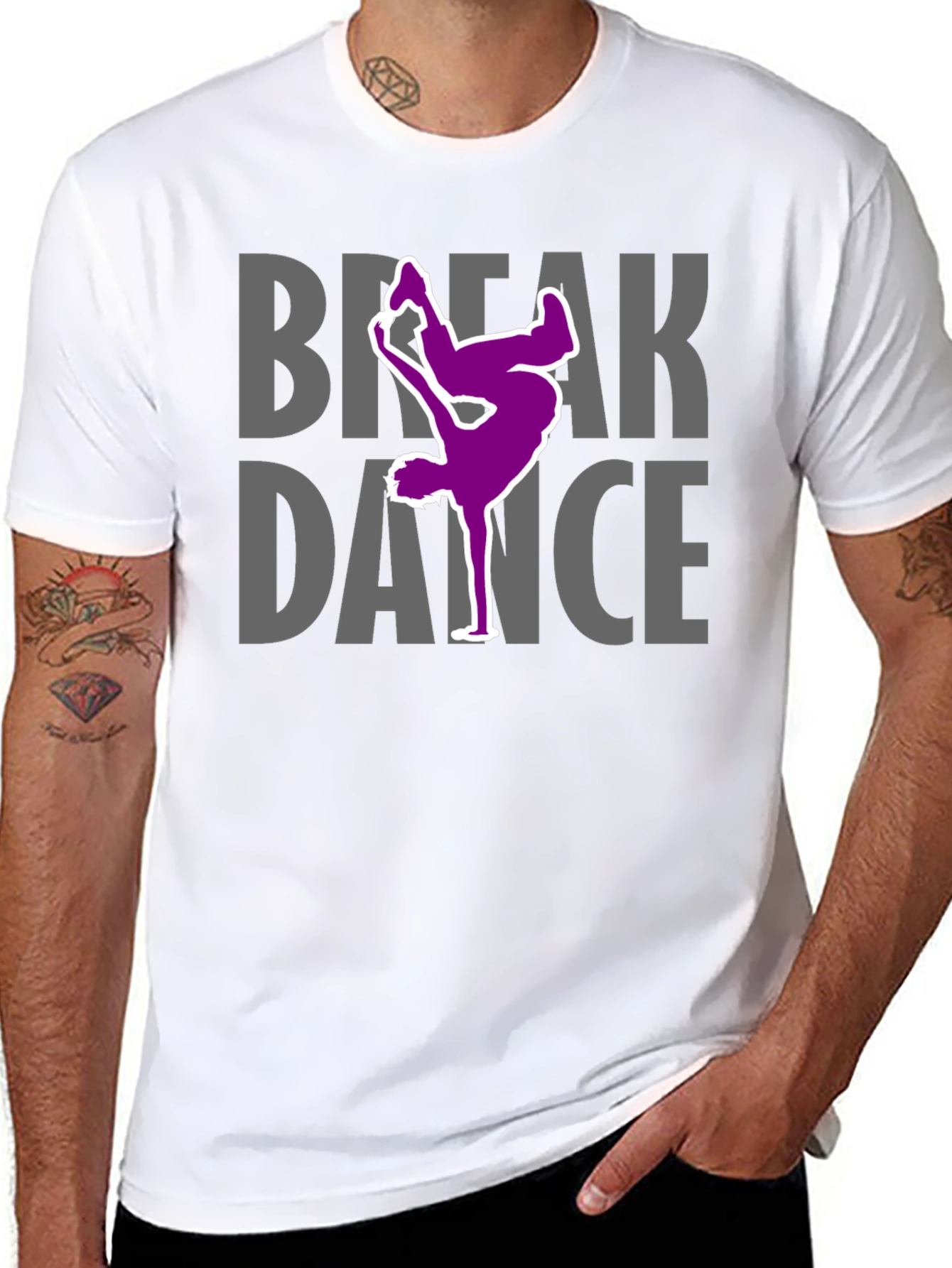 Break Dance Graphic Tee - Cool Dancer T-Shirt