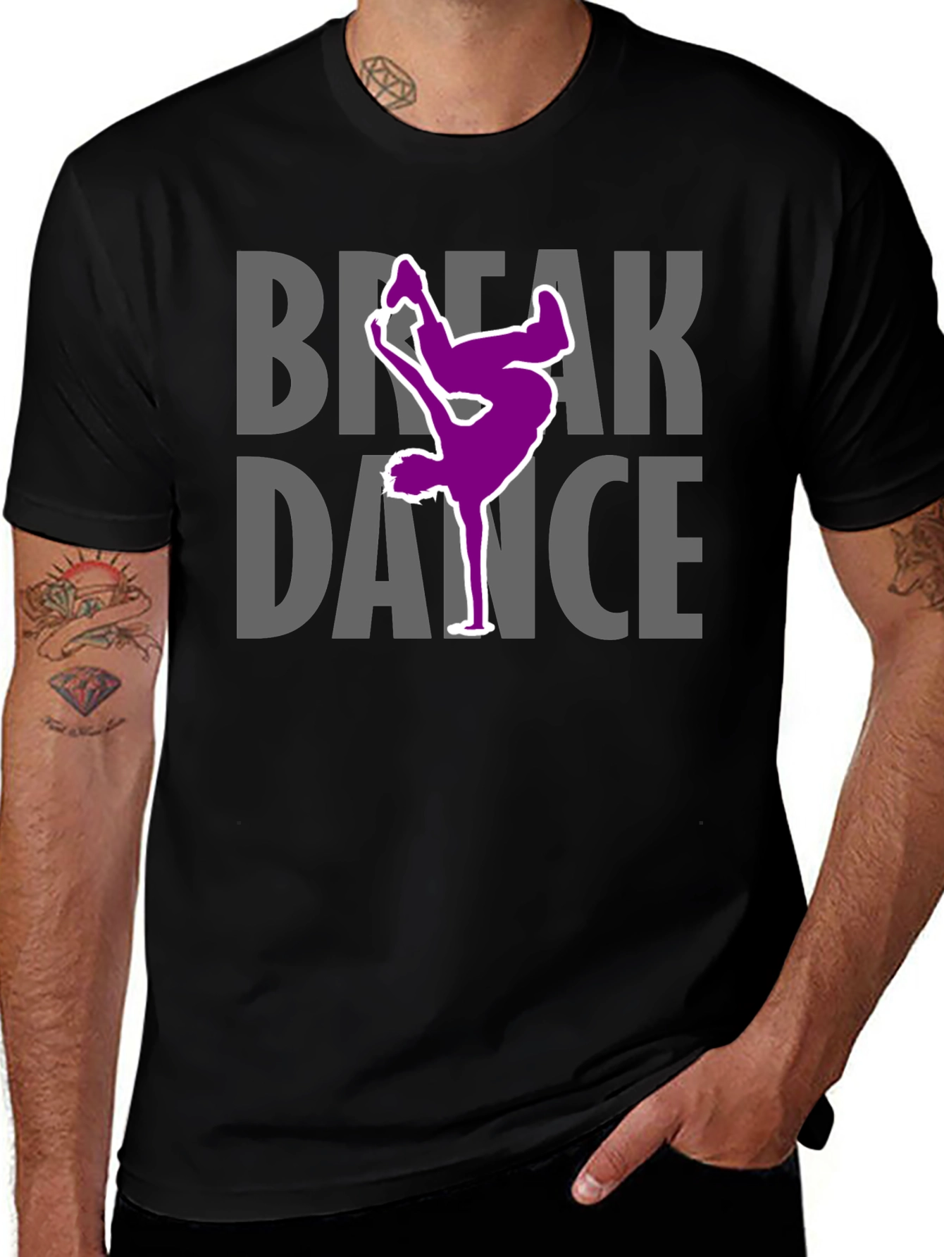 Break Dance Graphic Tee - Cool Dancer T-Shirt